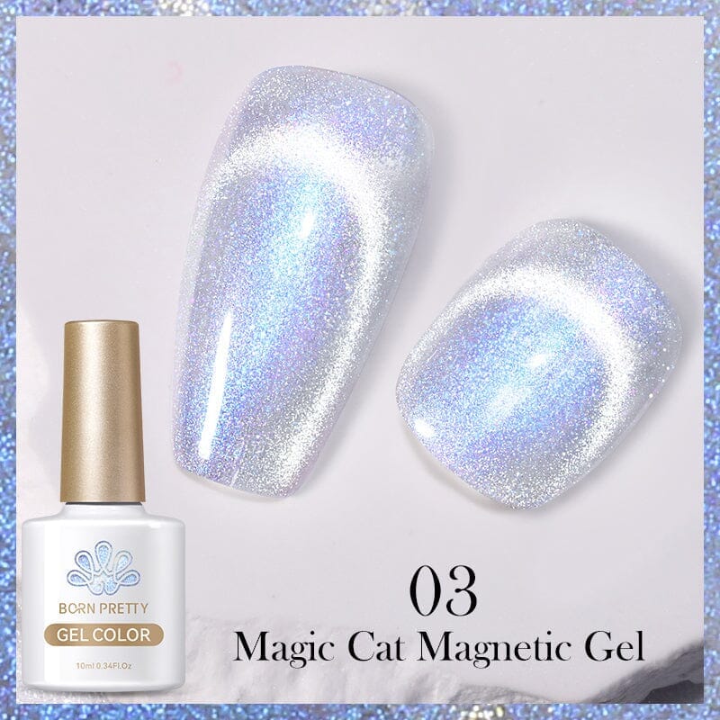 Magic Cat Magnetic Gel - 10ml Nail Polish for Creative Nail Art - Perfect for DIY Manicures & Salon Use