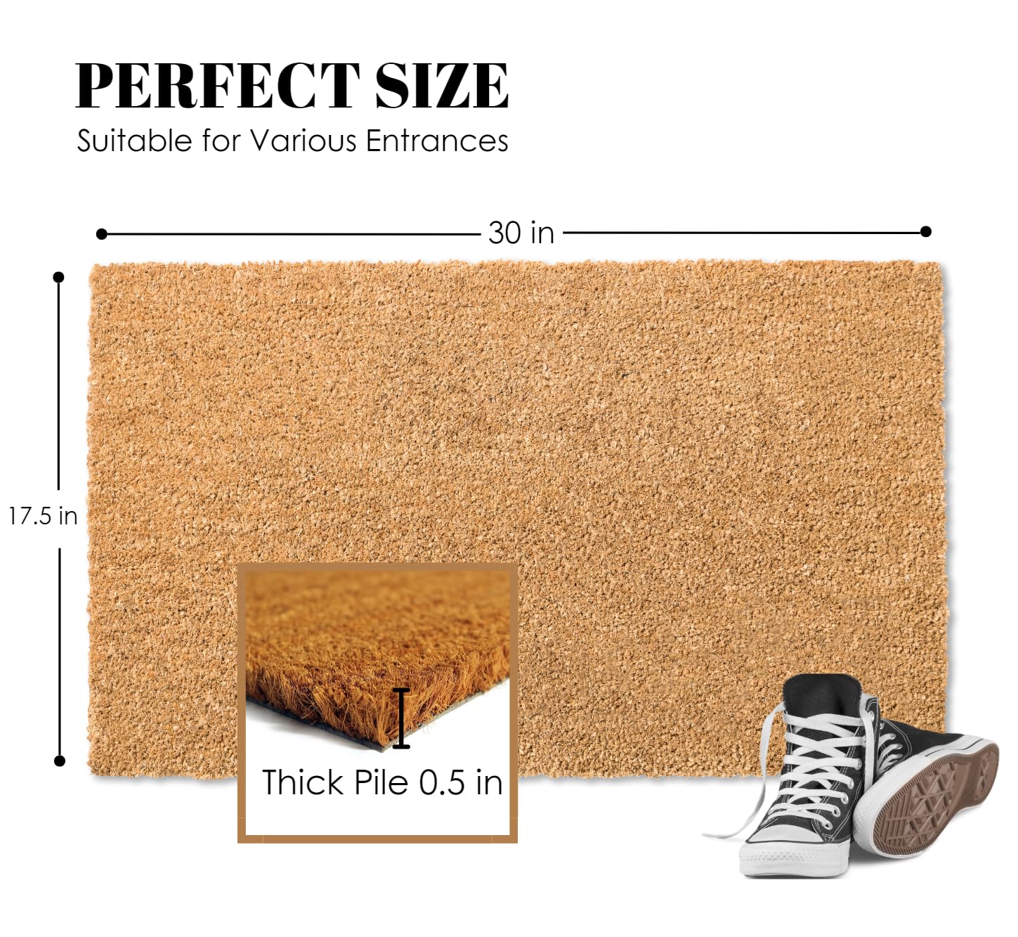 Premium German Shepherd Doormat - Custom Personalized Welcome Mat for Front Door | Wedding Gift, Closing Gift, Family Monogram | Thick Coir & Made in USA | Perfect for Home Entryway, Pet Lovers & Housewarming