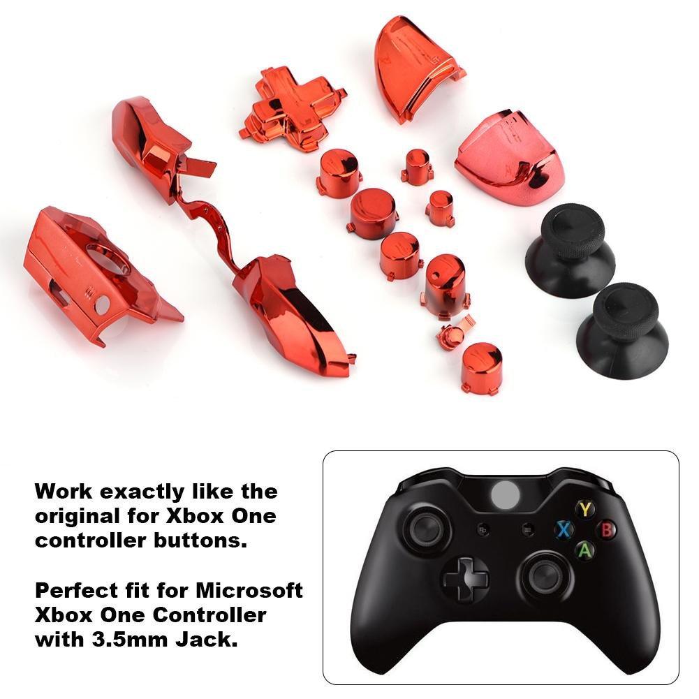 Xbox One Controller Replacement Buttons - Full Button Set Mod Kit with 3.5mm Jack | Compatible with Xbox One S/X/Elite | DIY Repair & Customization for Gaming Enthusiasts