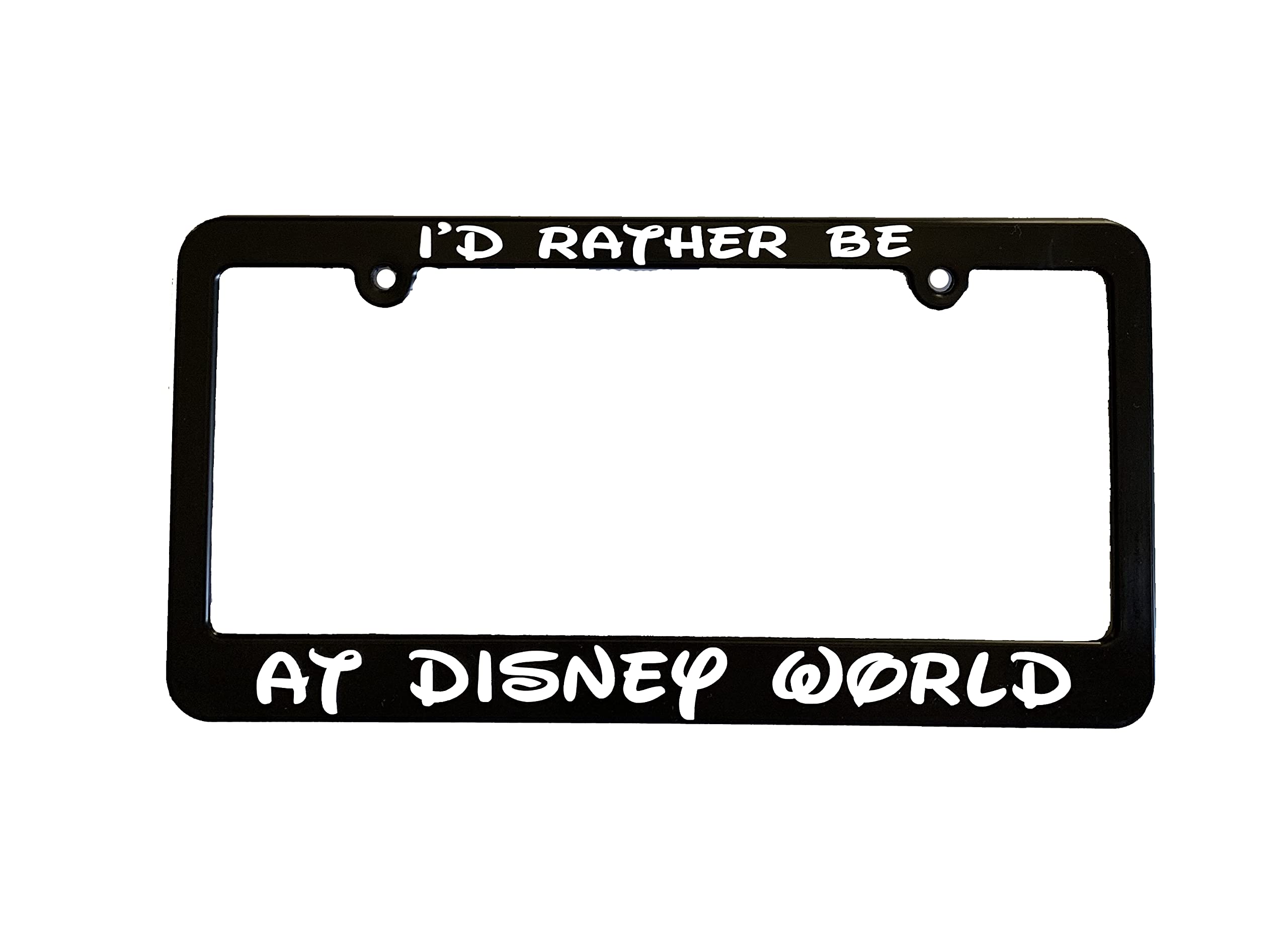 Funny Cute Car License Plate Frame Holder - Black Plastic Auto Accessories for Vehicles | Perfect for Cars, Trucks & SUVs