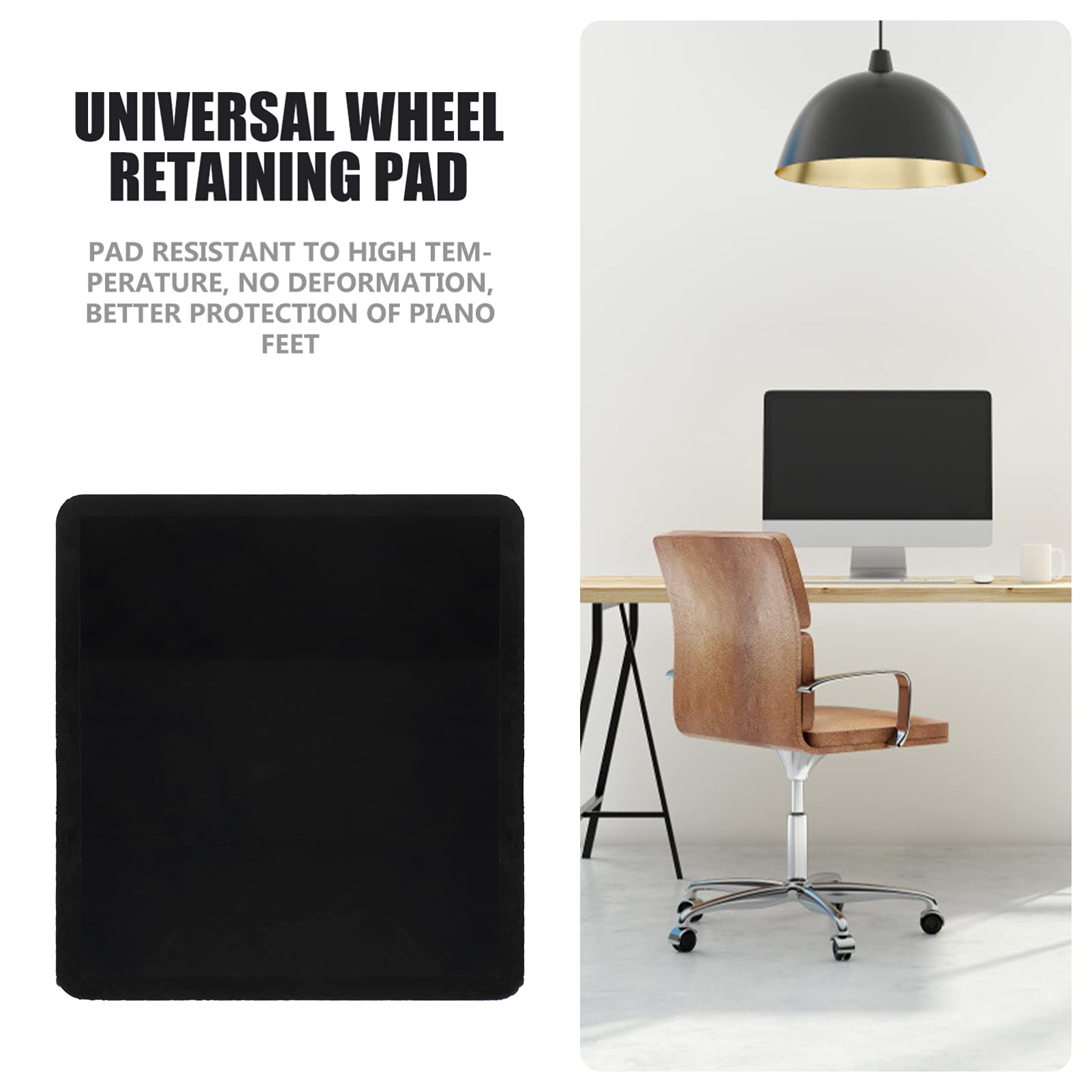 DOITOOL 4-Pack Non-Slip Furniture Wheel Pads - Heavy Duty Rubber Castor Cups for Sofa, Chair & Table Legs - Protects Hardwood Floors & Carpets from Scratches - Ideal for Home, Office & Moving Furniture