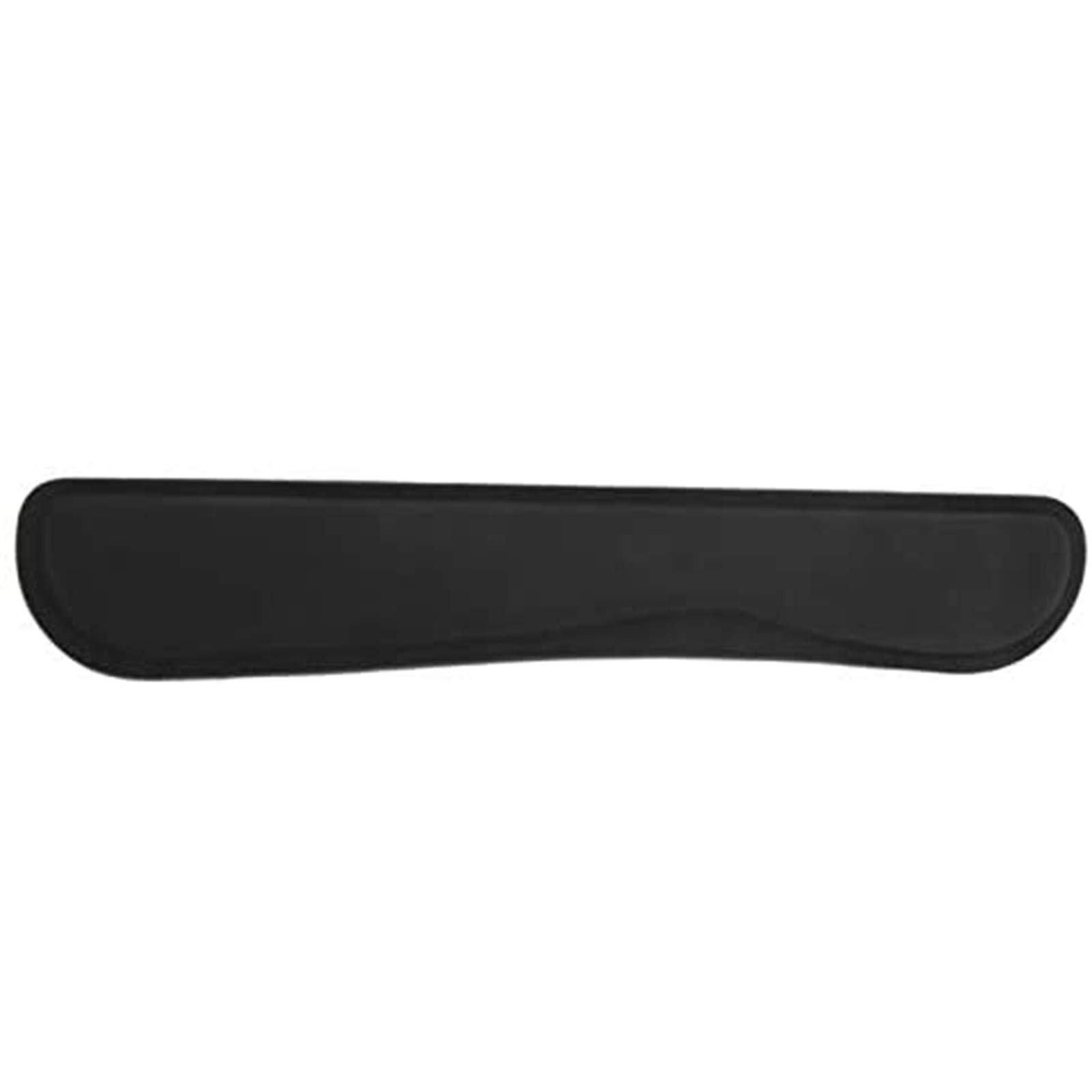Anti-Slip Black Gel Wrist Rest Support Pad for PC & Gaming Keyboard - Ergonomic Comfort & Hand Relief for Office Work & Long Gaming Sessions - Black