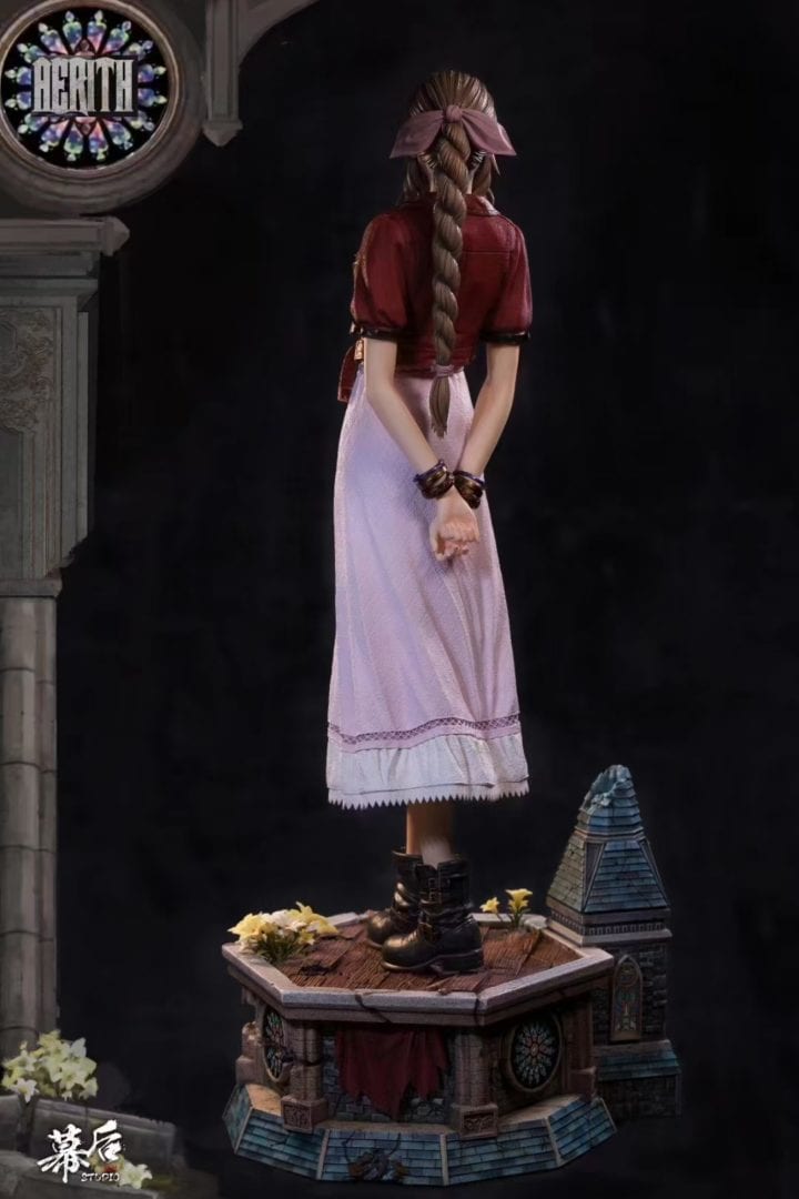 MH Studio Aerith Gainsborough Cosplay Costume - Final Fantasy VII Remake Outfit for Halloween, Anime Conventions & Themed Parties