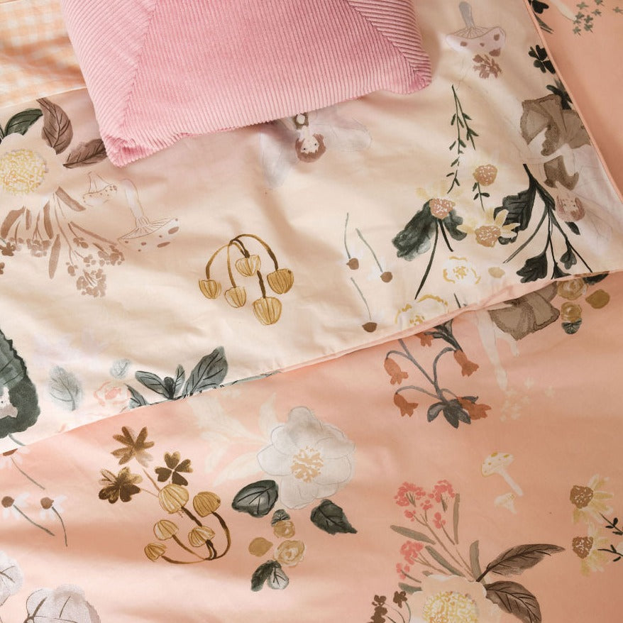 Linen House Kids Fairyland Reversible Quilt Cover Set - Soft & Durable Bedding for Kids' Room, Nursery, or Playroom - Perfect for Boys & Girls Bedroom Decor