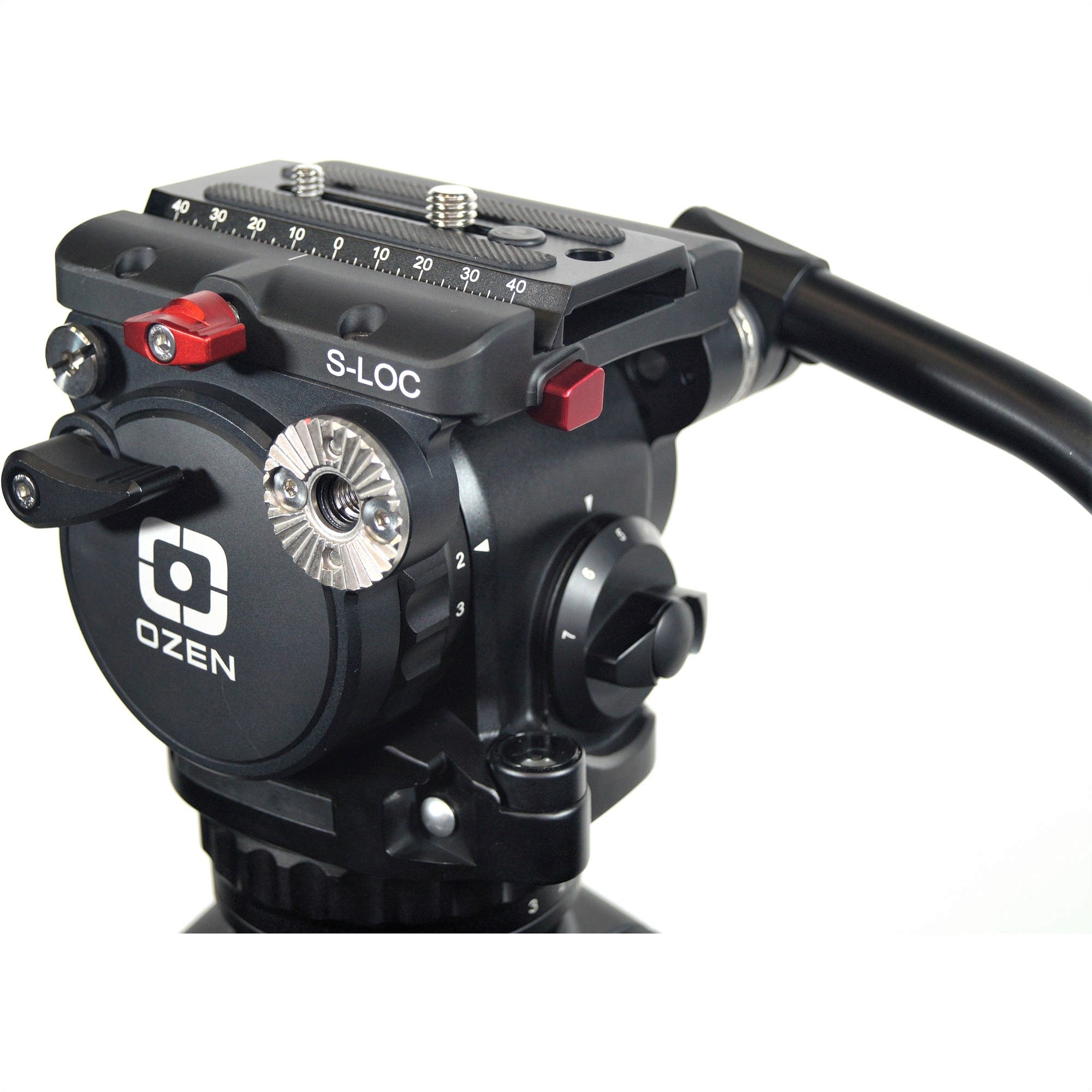 OZEN AGILE 5S S LOC 75mm Fluid Head Tripod - Professional Video Camera Fluid Head for DSLR Camcorders - Perfect for Filmmaking, Vlogging, and Live Streaming