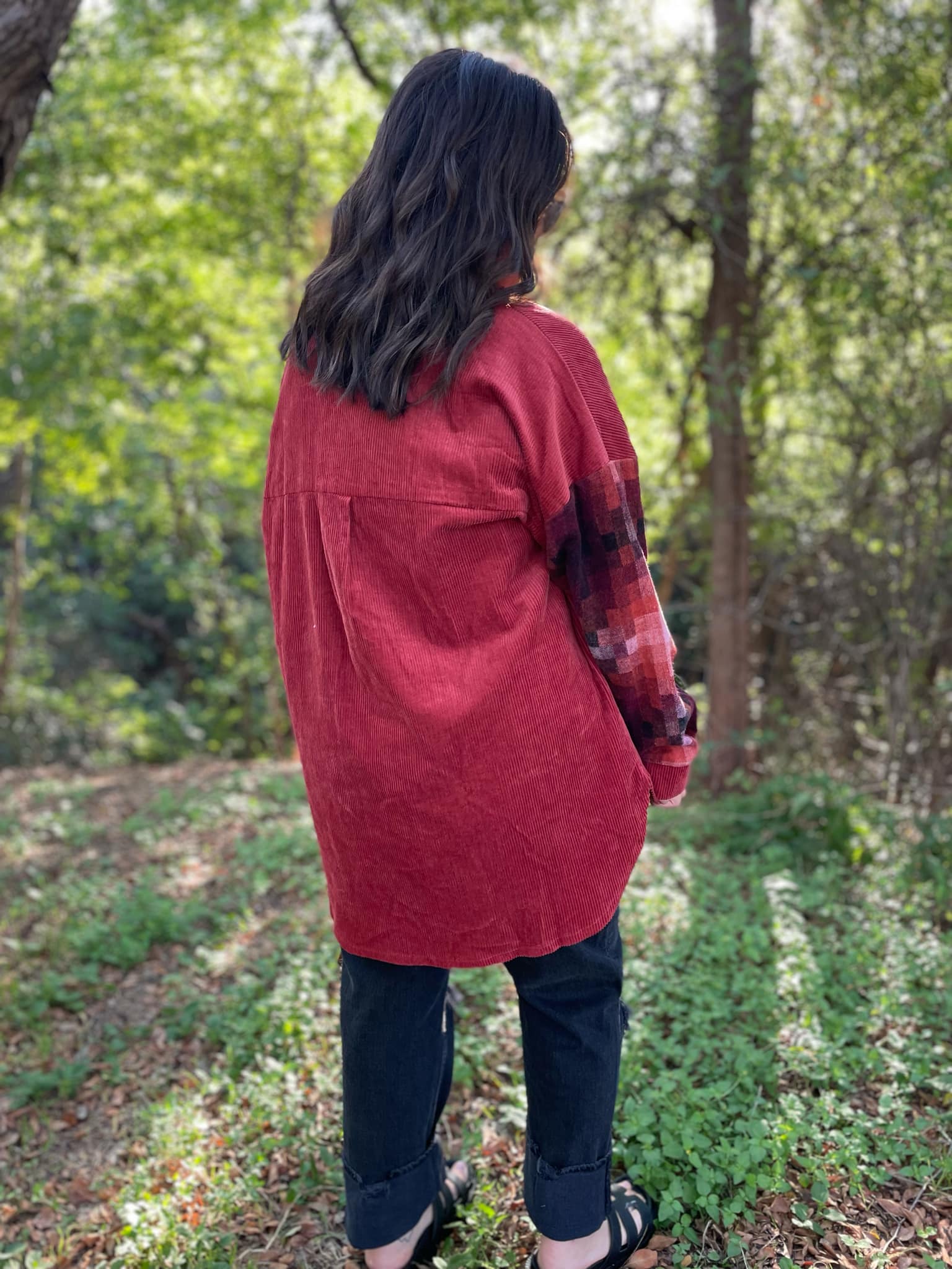 Corduroy Checkered Shacket for Men & Women | Cozy Fall & Winter Overshirt | Perfect for Layering, Outdoor Activities & Casual Wear