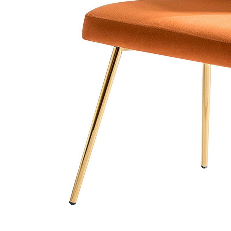 Modern Dining Chairs Set of 4 - Mid Century Metal Leg Side Chairs for Kitchen, Dining Room & Office - Aruna Contemporary Upholstered Seating