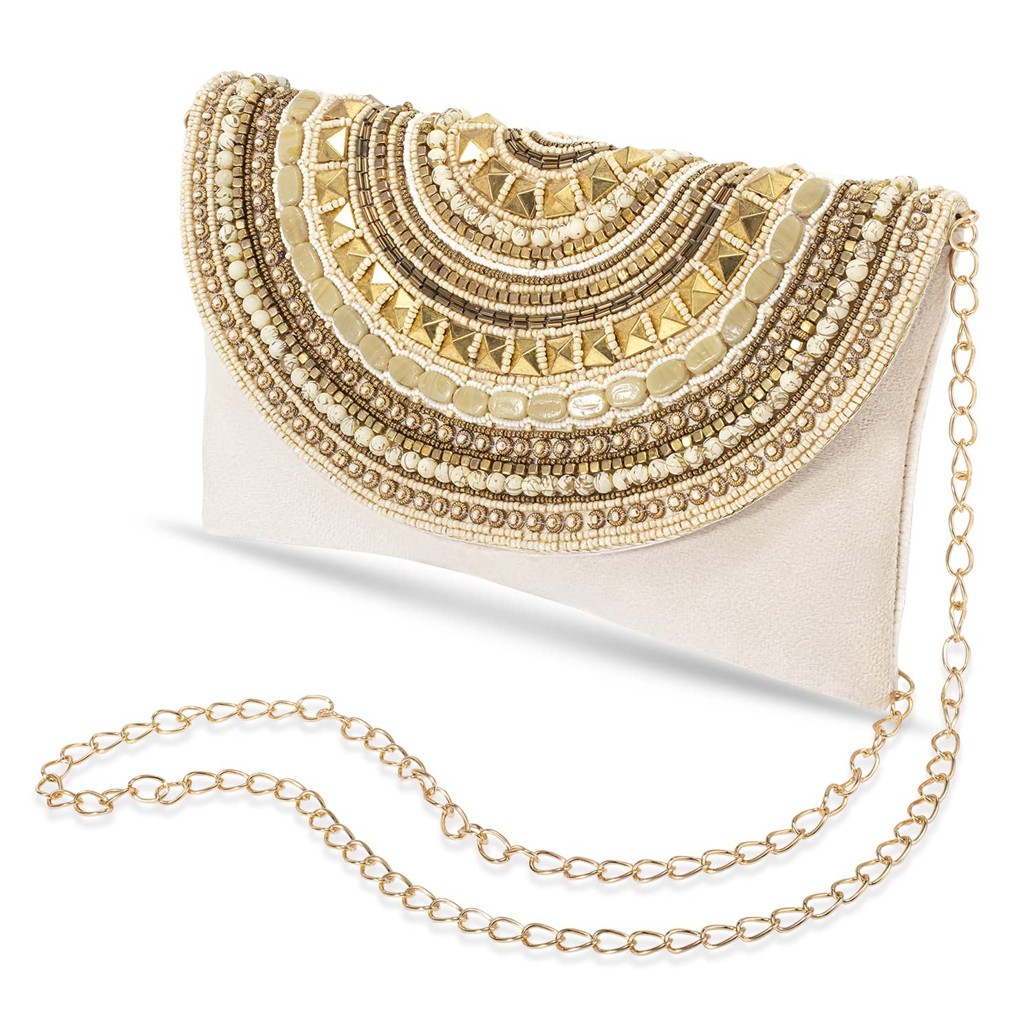 Handmade Indian Clutch Purse for Women - Elegant Wedding Evening Bag, Bridal Party Clutch Gift - Perfect for Weddings, Parties & Special Occasions