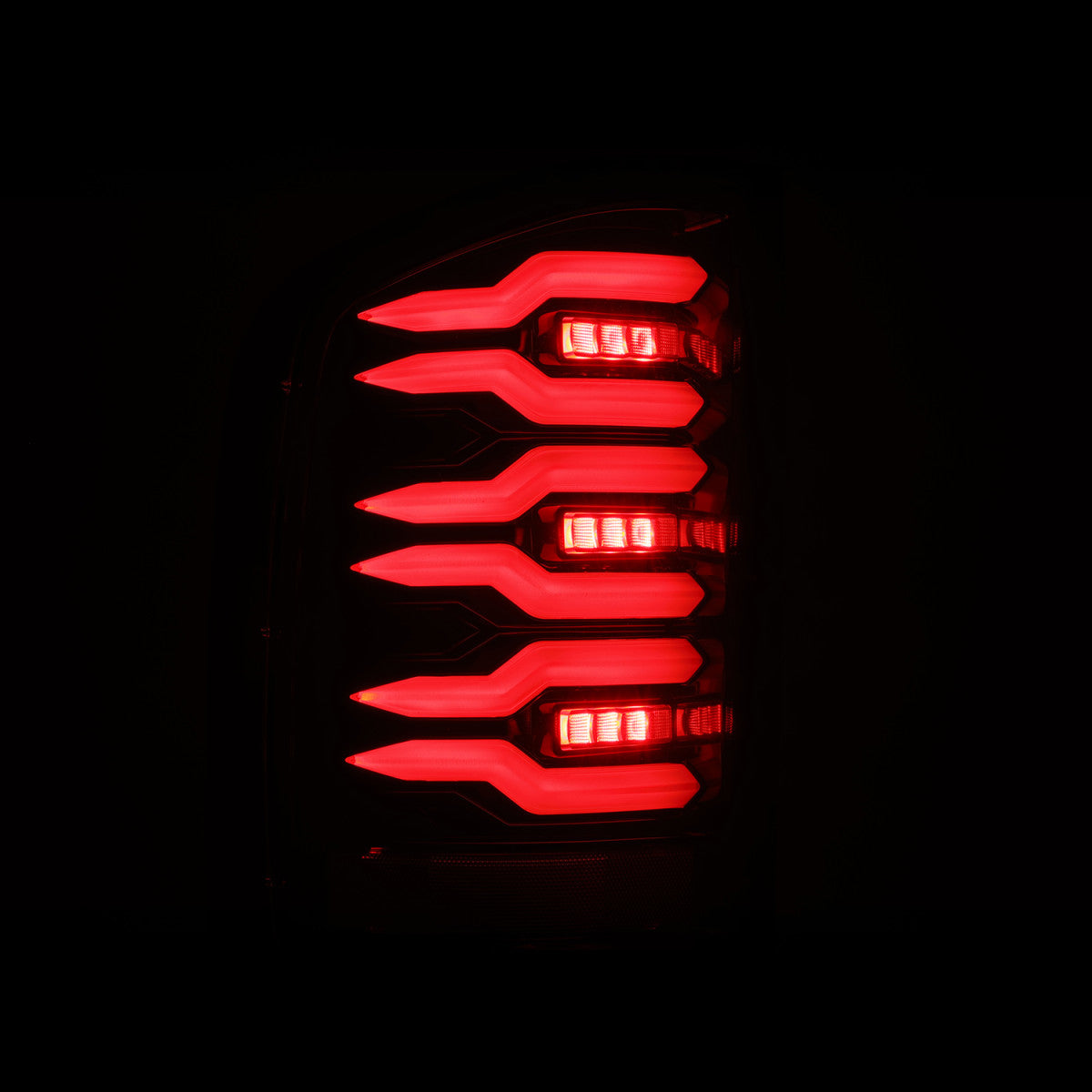 07-13 Chevy Silverado LUXX Series LED Tail Lights Alpha Black - Smoked Lens LED Brake Lights for Improved Visibility & Style - Perfect for Night Driving & Custom Truck Upgrades