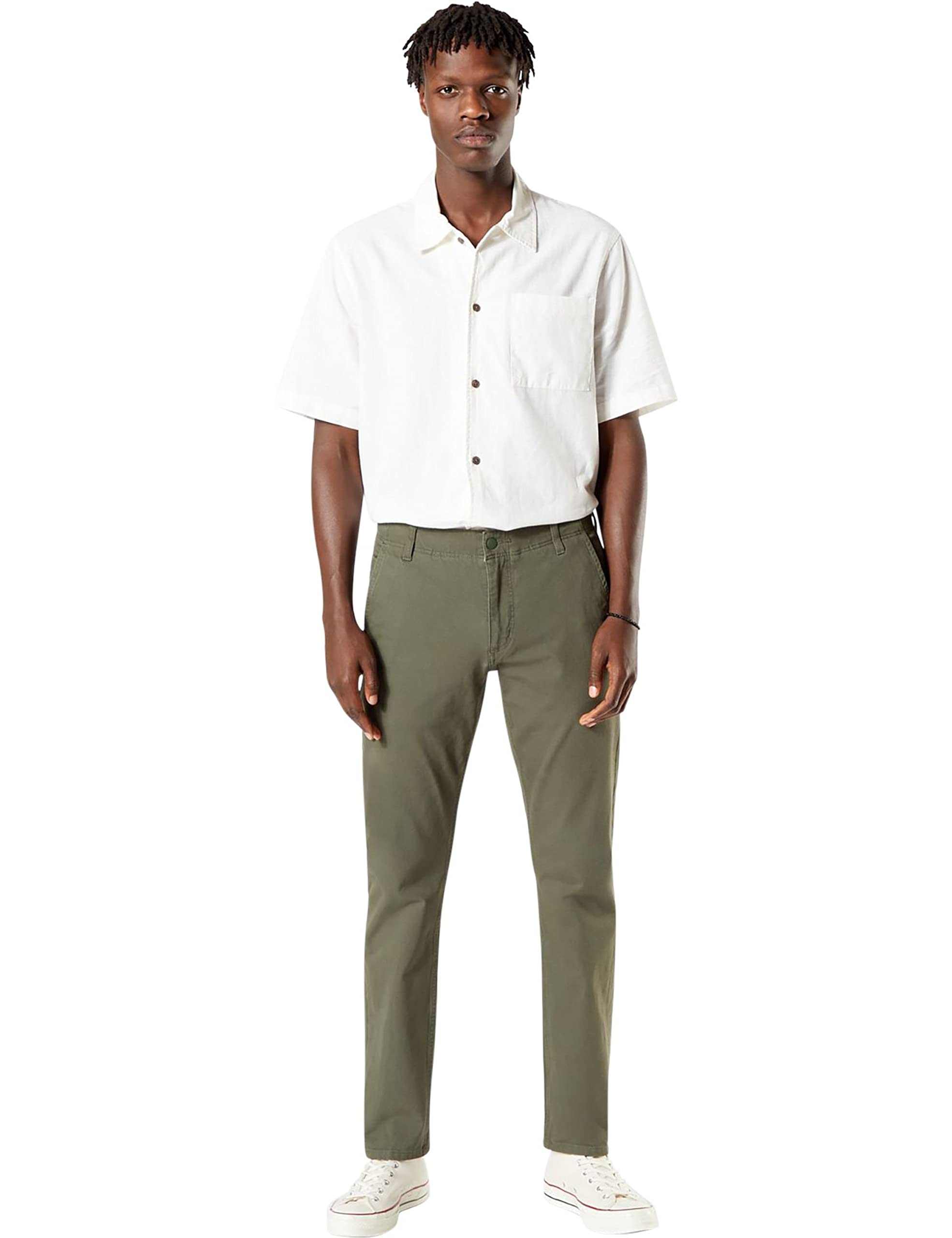 Dockers Men's Slim Fit Chino Pants - Comfortable & Stylish for Business Casual & Office Wear