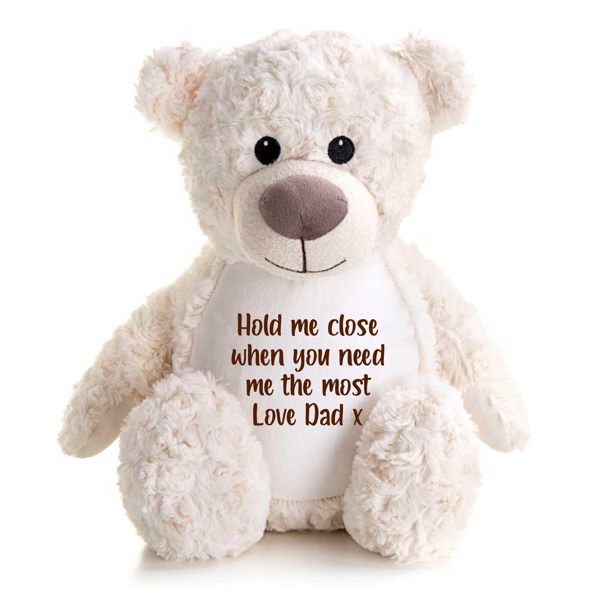 Personalized Record Your Voice Teddy Bear - Cream Plush Stuffed Animal for Kids, Gifts, Birthdays & Special Occasions - Perfect for Hugging, Comfort & Keepsake Memories