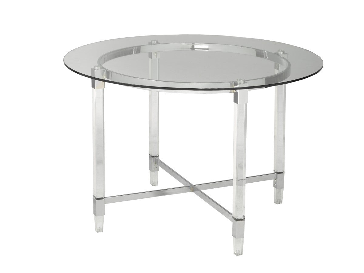Modern Silver Carha Dining Table - Elegant & Durable for Kitchen, Dining Room, or Small Space Decor