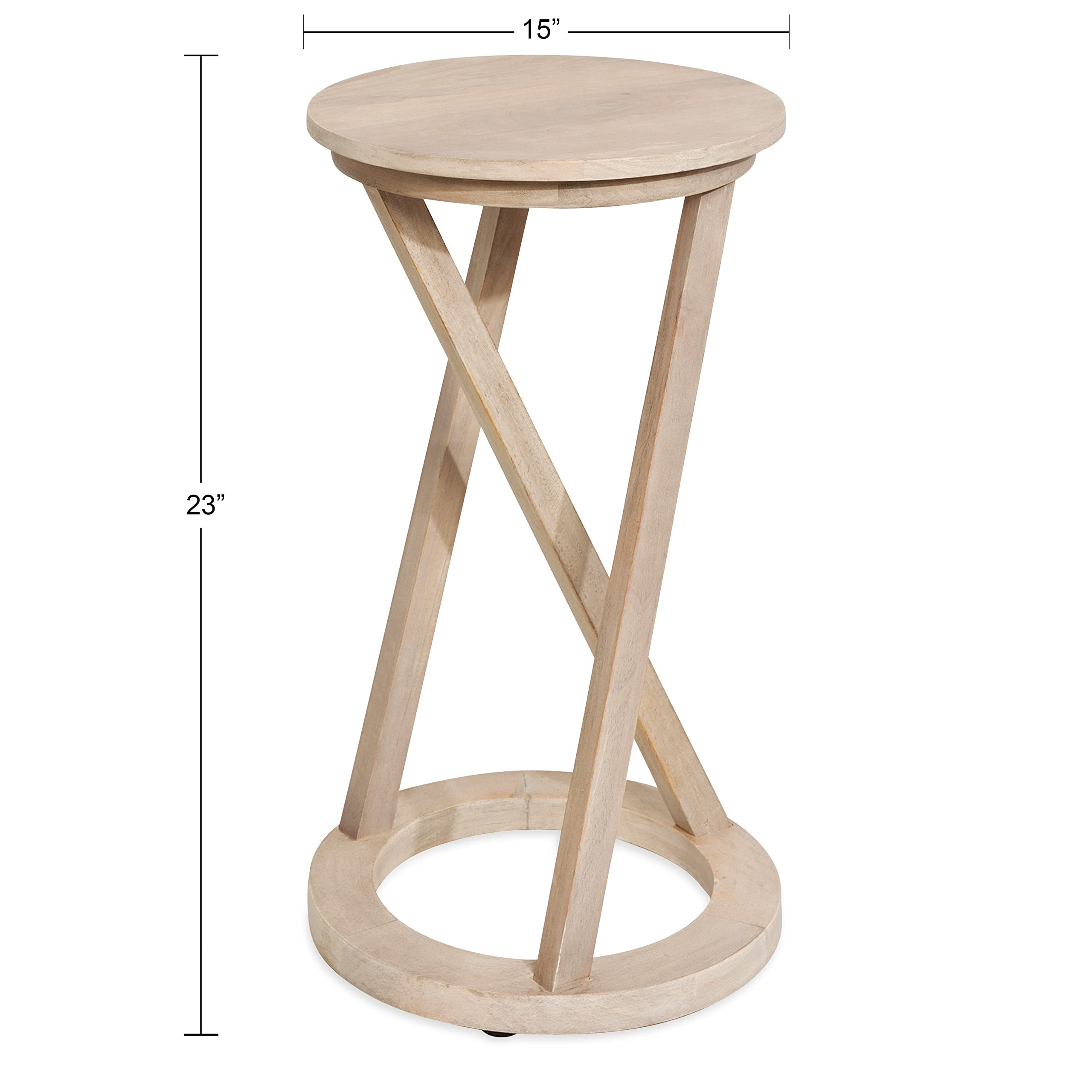 Kate and Laurel Aja Modern Round Side Table - 15