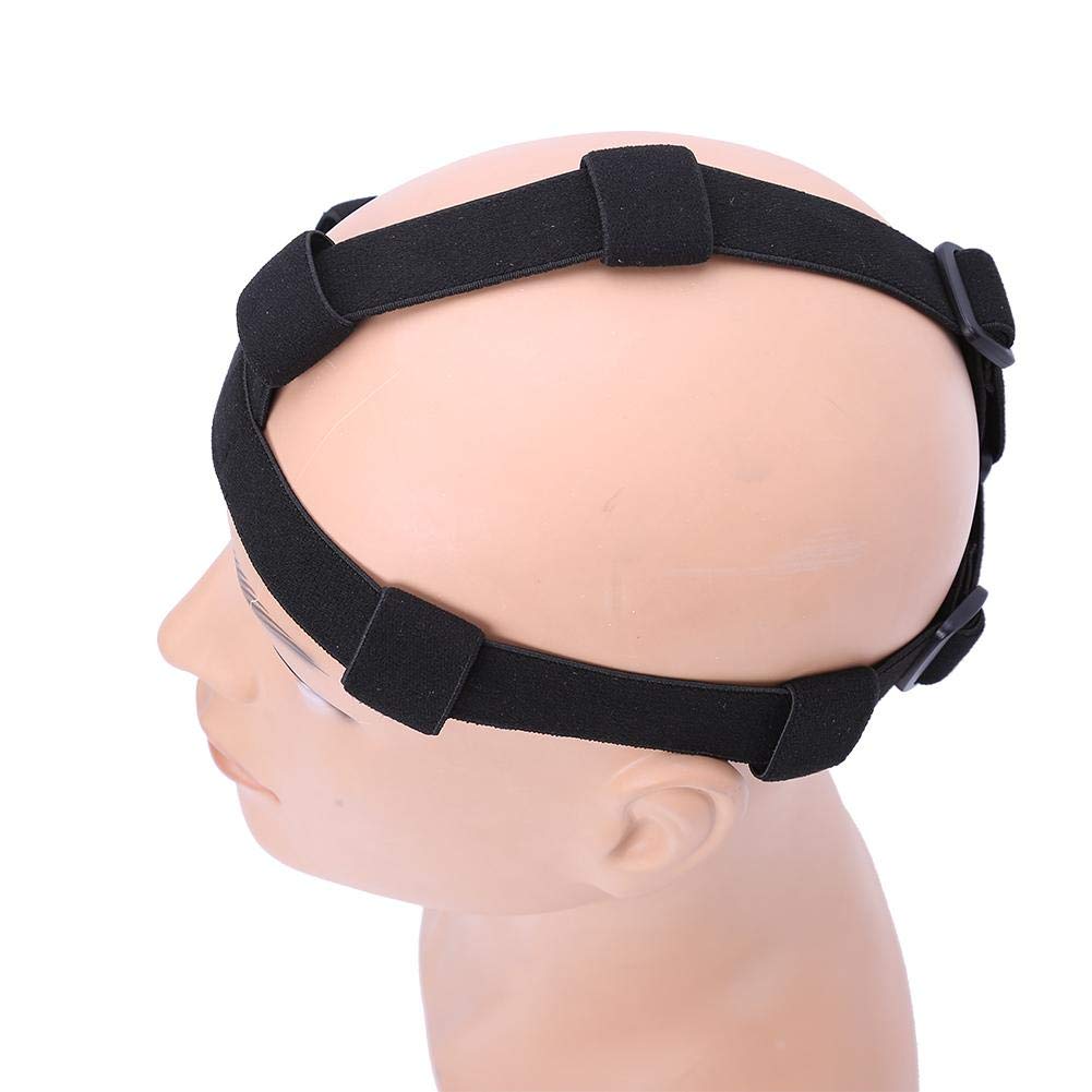 Wbestexercises Flashlight Headband Holder - Adjustable Headlamp Replacement Strap for 18650 Flashlight | Black Headband Accessory for Outdoor Activities, Camping, Hiking & Night Running