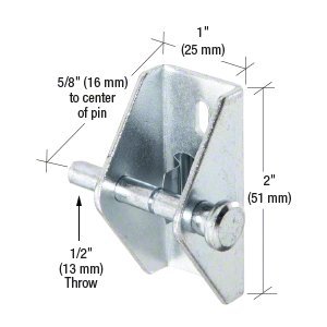 CRL Aluminum Finish Push-Pull Door and Window Lock - 10 Pack Bulk Set by CR Laurence | Secure Sliding Glass Doors & Windows for Home & Office Safety
