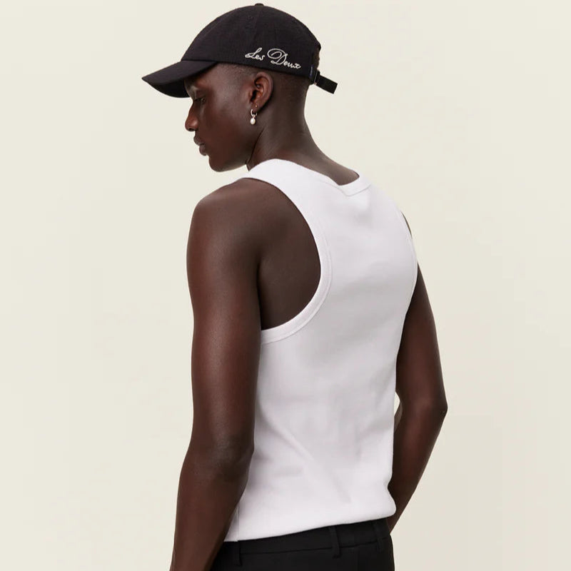 Arthur Men's Tank Top - Breathable Cotton Muscle Tee for Gym & Workout - White + White - Perfect for Summer, Running, and Casual Wear