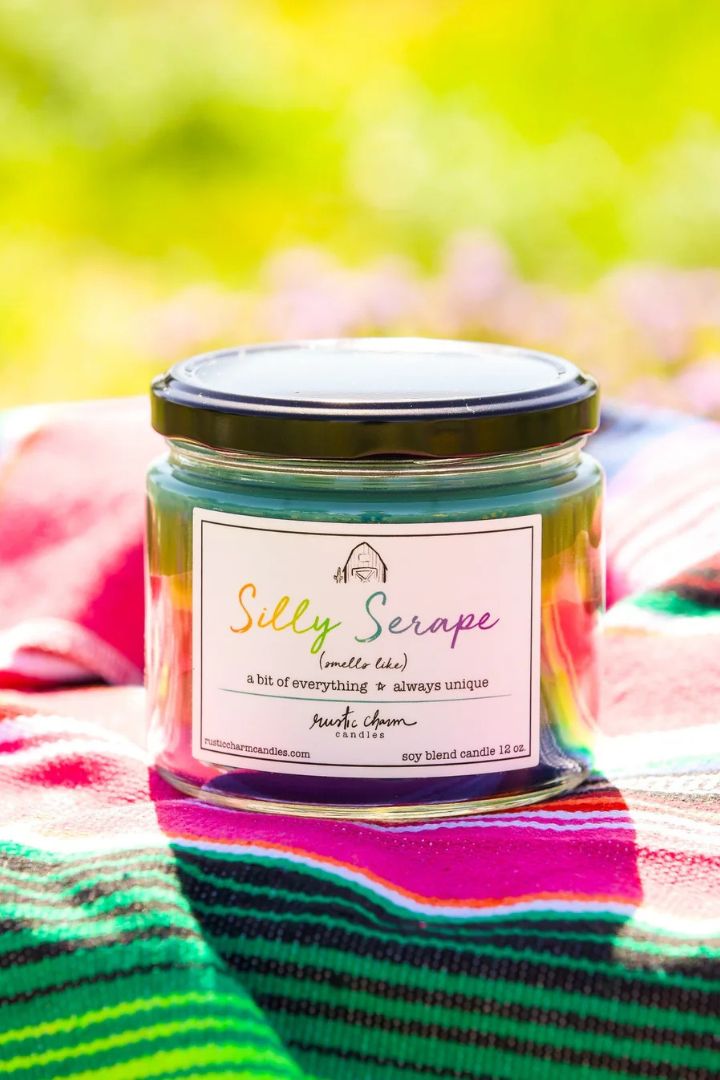 Rustic Charm Silly Serape 12 Oz Scented Soy Candle - Perfect for Home Decor, Gifts & Relaxation