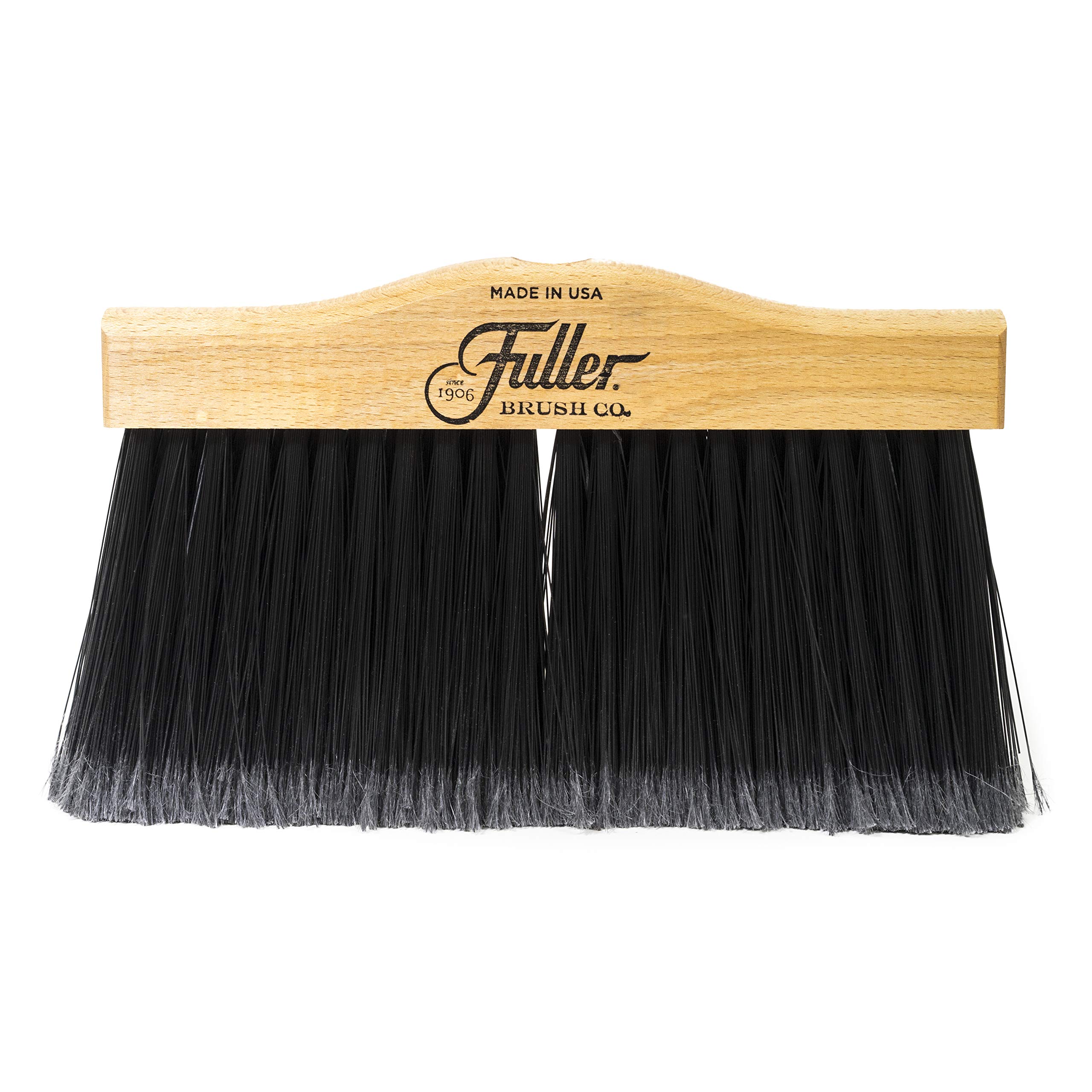 Heavy-Duty Fuller Brush Indoor/Outdoor Broom Head Replacement - Wide Wooden Sweeper with Long Bristles - Fits Standard Handles (2 Sizes) - Perfect for Kitchen Floors, Patio Cleaning & Yard Maintenance