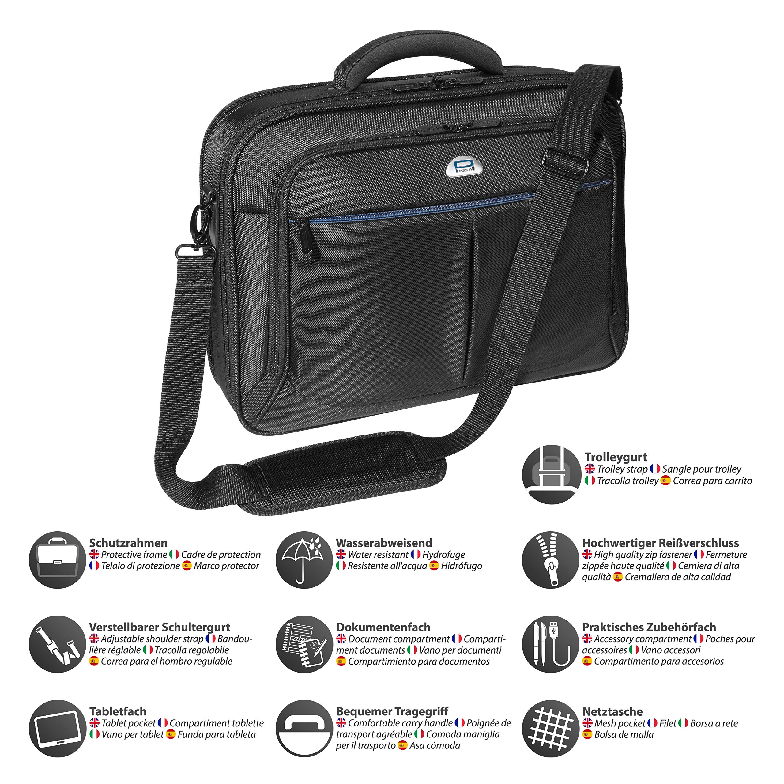 17.3 Inch Premium Black Laptop Starter Set with Accessories - Perfect for Work, School & Travel | 43.9 cm Portable Computing Solution