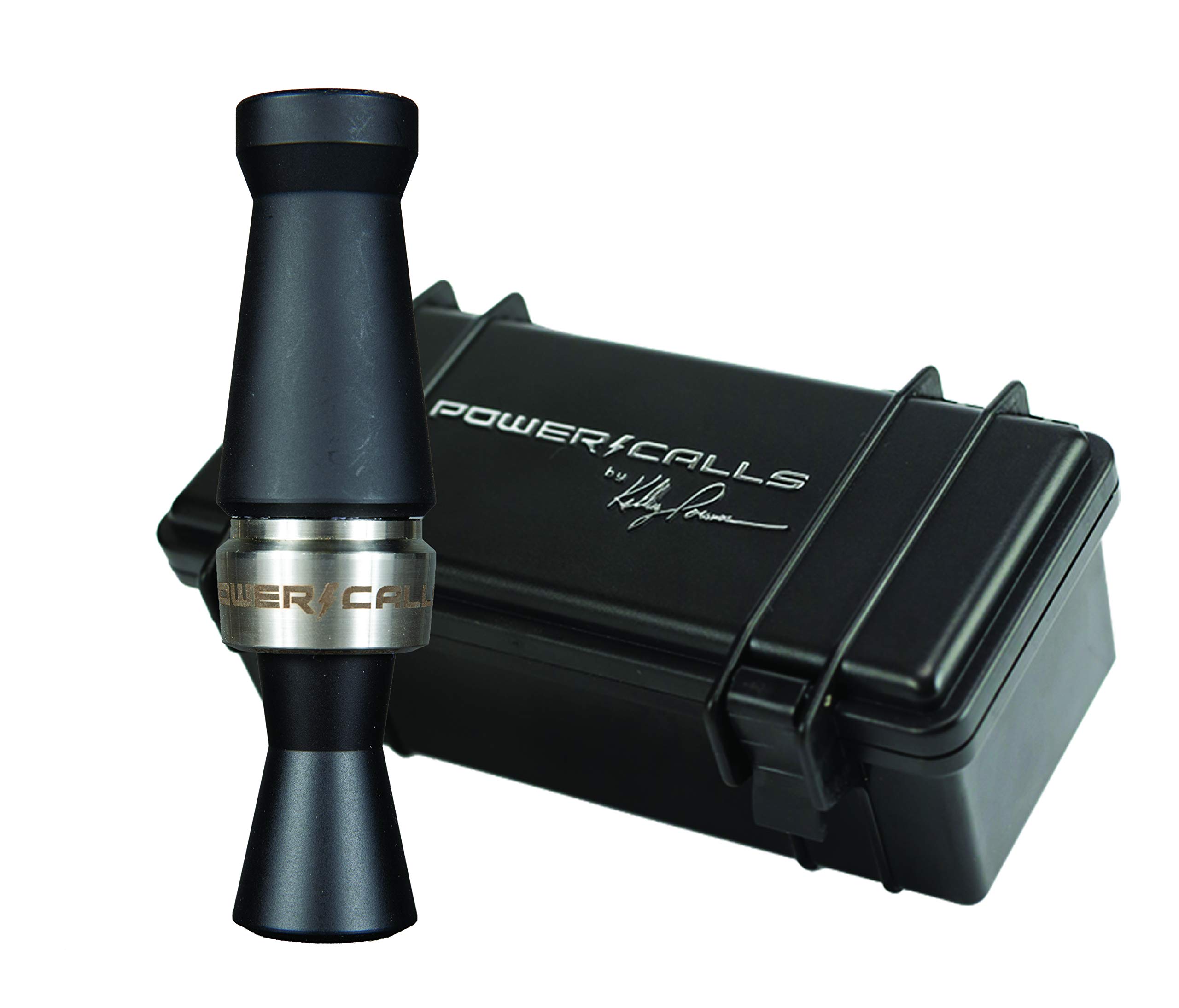 High Voltage Mallard Duck Call - Single Reed Duck Call for Competition & Waterfowl Hunting - Open Water & Mainstreet Design - Stealth Black | Perfect for Duck Hunting, Field Competitions & Outdoor Adventures