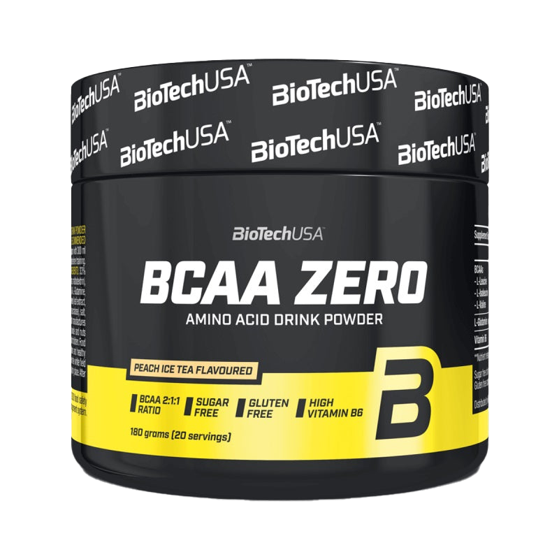 BioTechUSA BCAA Zero - Blue Grape Flavor, 180g Powder for Muscle Recovery & Workout Supplement | Pre & Post Workout, Gym & Fitness Nutrition