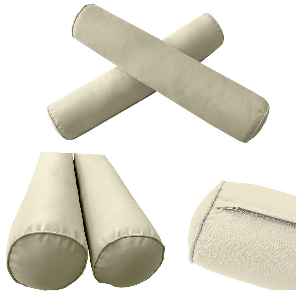 Prolinemax Style4 Full Size 5-Piece Outdoor Daybed Set with Mattress Cushion & Bolster Pillows - Perfect for Patio, Poolside, and Garden Lounging AD005