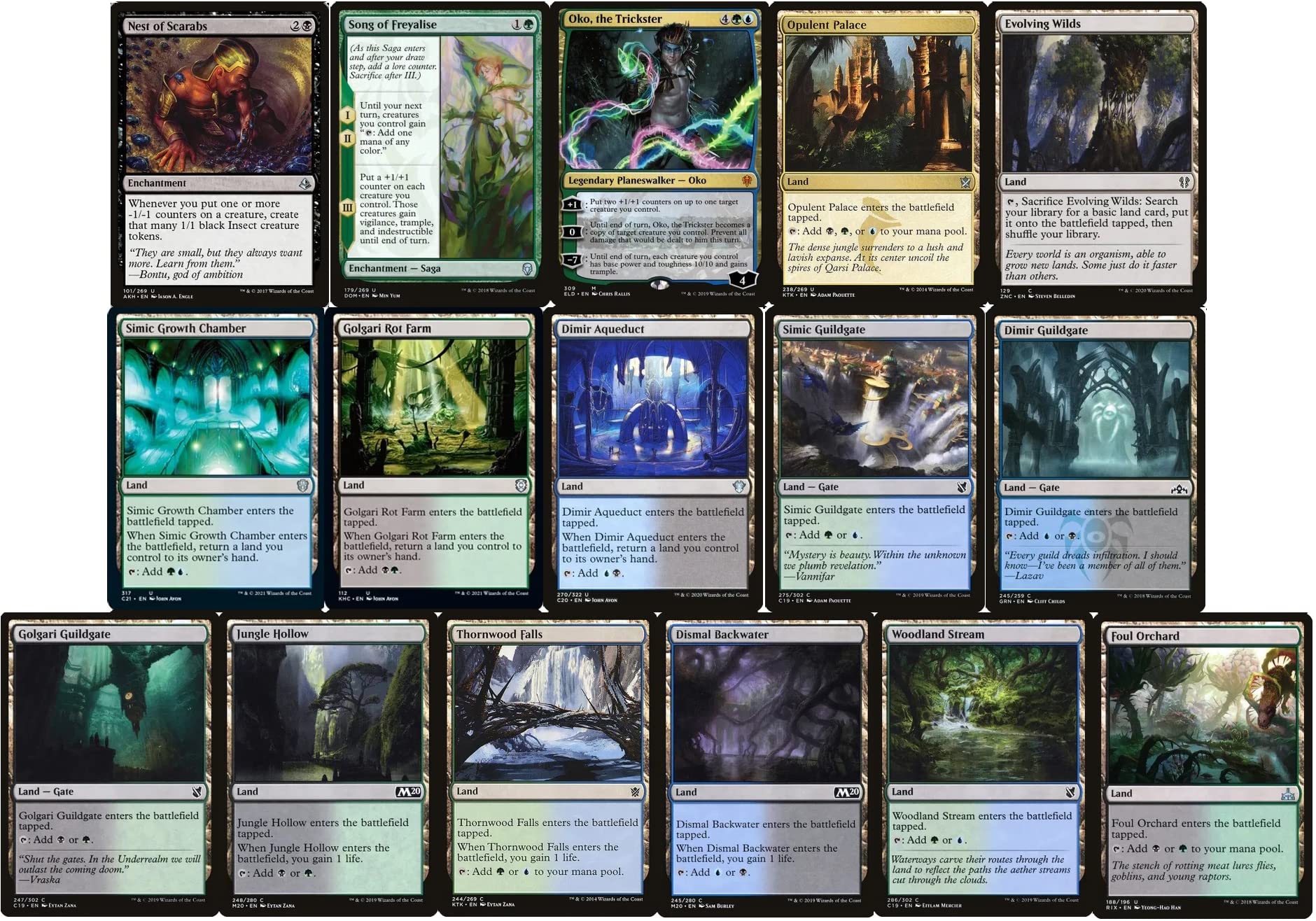 Elite Infect Commander Deck - Sultai (Black Green Blue) - 100 Card EDH MTG Deck - Powerful Custom Magic The Gathering Cards - Perfect for Competitive Commander Games & Tournaments