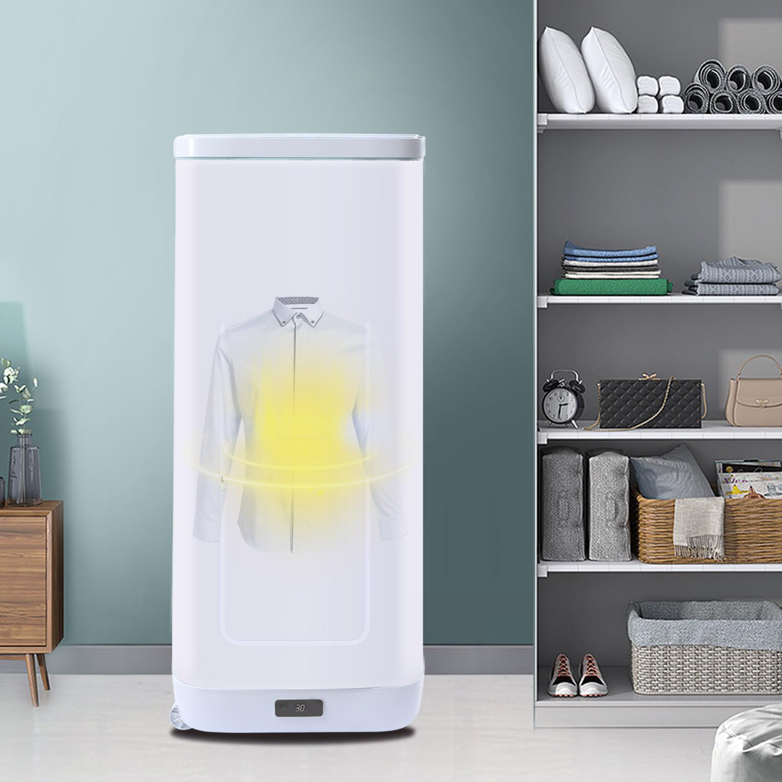 Portable 850W Fast Clothes Dryer - Compact Folding Electric Laundry Drying Machine for Apartments, RV, Travel | Quick Dry Garments, Baby Clothes & Delicates | Space-Saving Household Appliance