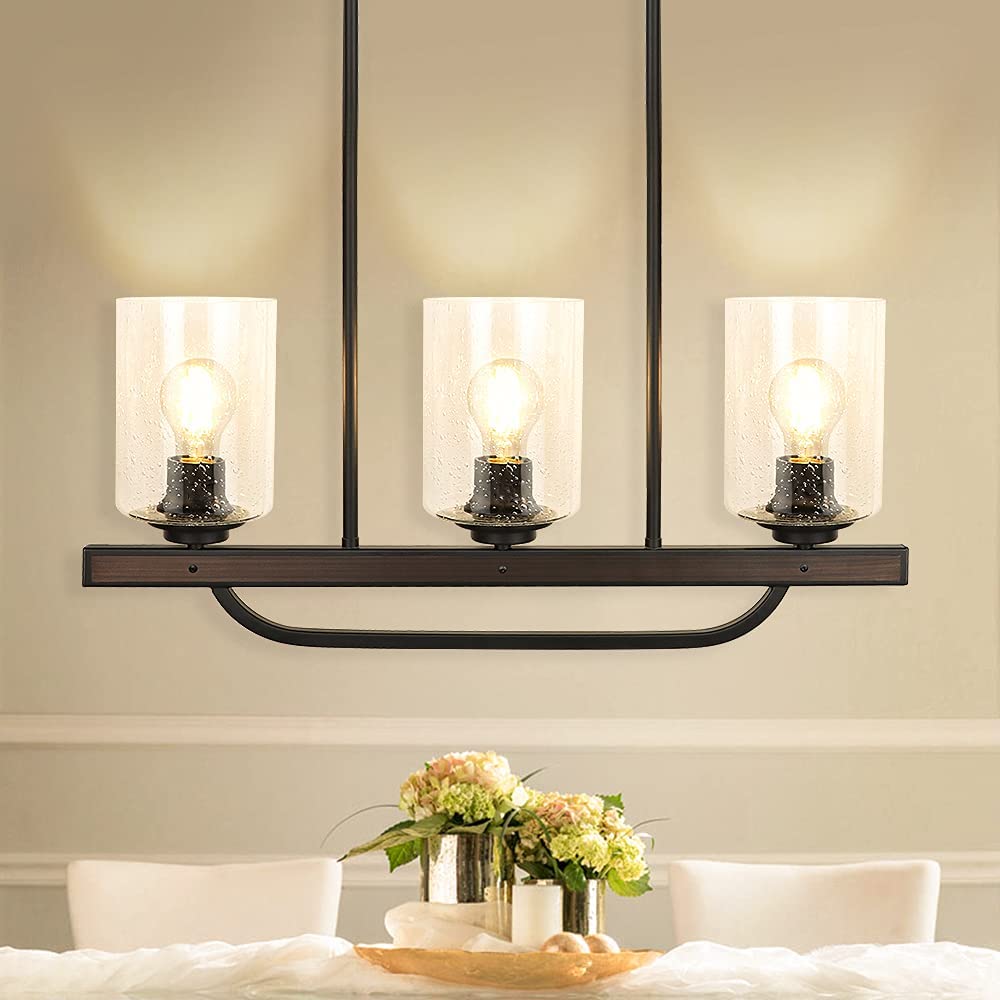 Depuley 3-Light Rustic Pendant Light Fixture - 24