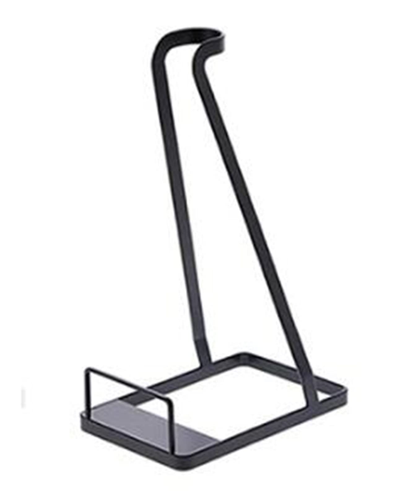 Qgg Metal Vacuum Cleaner Bracket Holder - Floor Stand Storage for Vacuum Cleaner Parts & Brush Tools (Black) | Perfect for Home, Office & Garage Organization