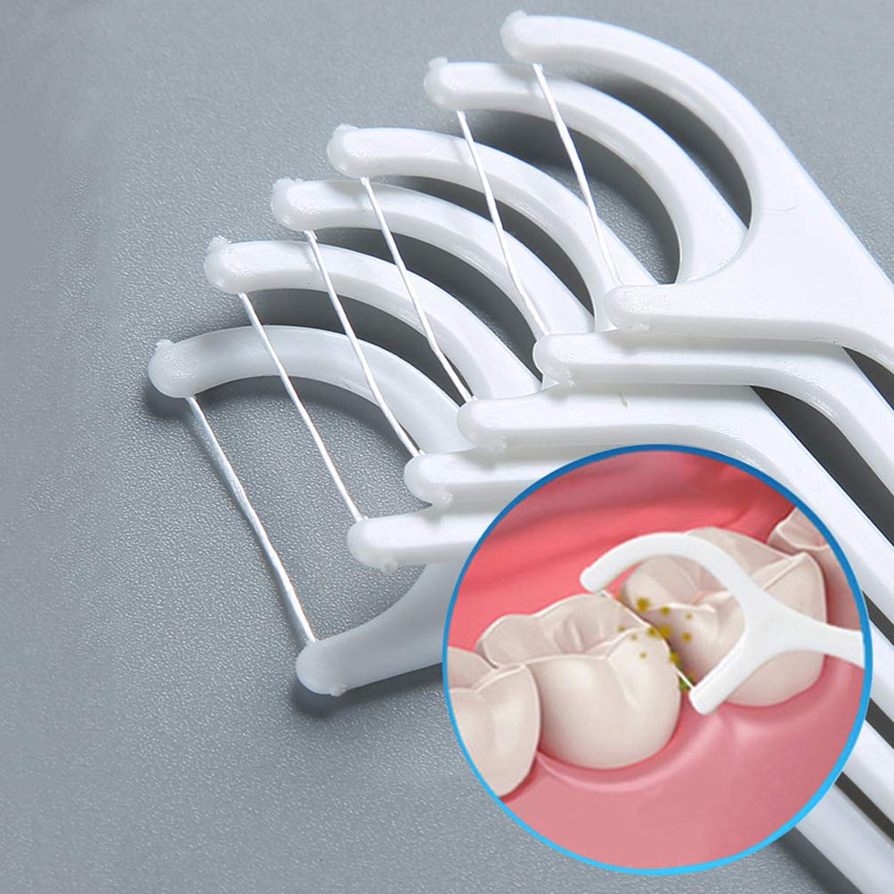 100 Pcs Disposable Dental Floss Picks with Travel Case - Mint Flavored Teeth Cleaners for Adults & Kids - Perfect for Home, Office & Travel Oral Care