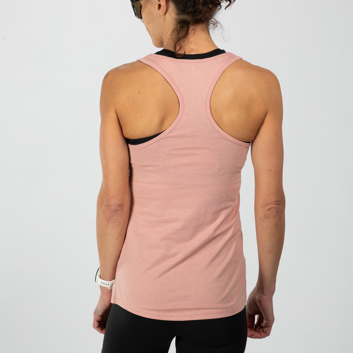 Women's Triathlon Arch Racerback Tank Top - Breathable Quick-Dry Workout Shirt for Running & Cycling - Desert Pink Color for Active Women