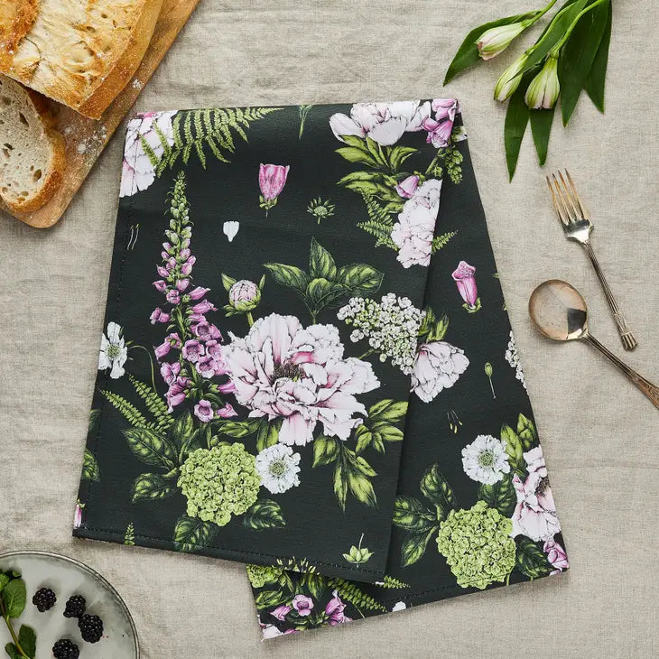 Premium Cotton Summer Garden Tea Towels - Absorbent & Decorative Kitchen Towels for Cooking, Baking & Home Decor