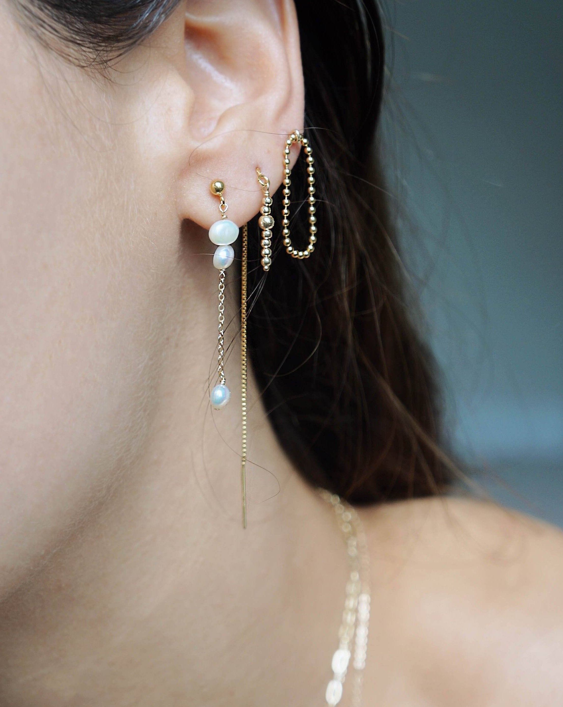 Elegant Lata Earrings for Women - Gold Plated Dangle Earrings for Party, Wedding & Everyday Wear