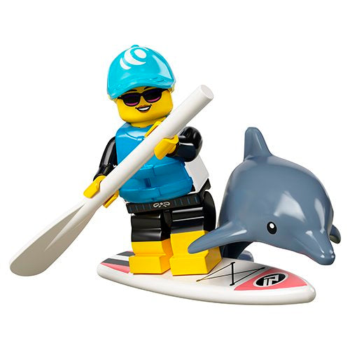 Paddle Surfer – Series 21 Lego Minifigure | Collectible Toy for Kids & Adults | Perfect for Beach Themed Lego Displays & Collections