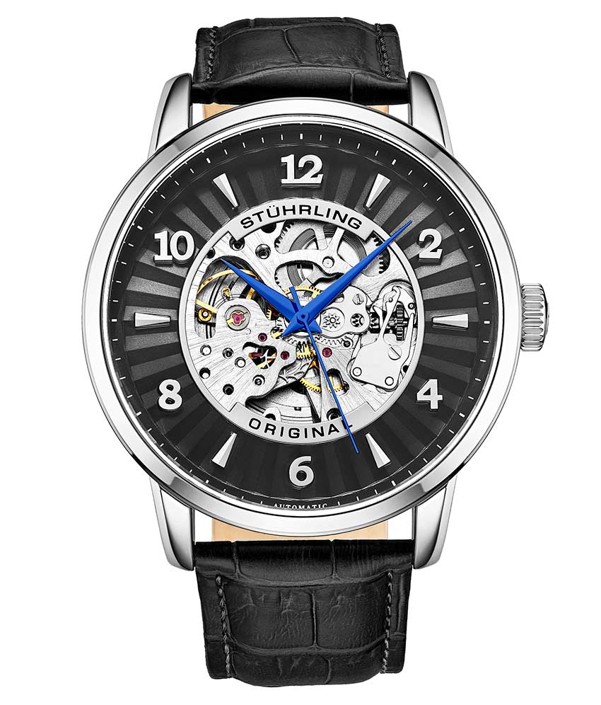 Colossus Automatic 48mm Skeleton Watch - Stainless Steel Mechanical Timepiece for Men - Perfect for Business, Casual Wear & Special Occasions
