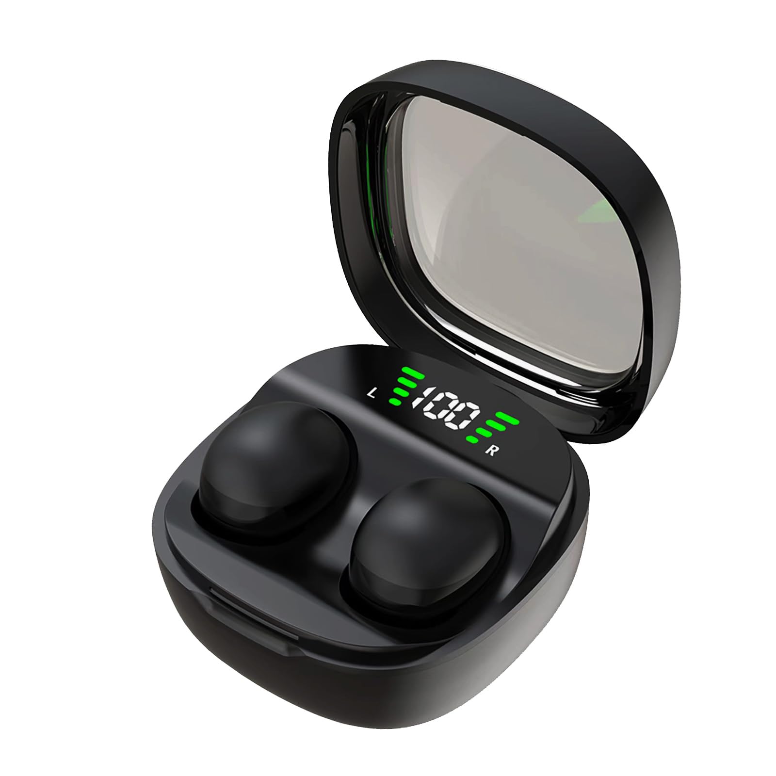 Mini Invisible Wireless Bluetooth 5.3 Earbuds for Side Sleepers - Ultra Comfortable Hidden Earbuds for Small Ears | Perfect for Sleeping, Working, Hiking & Travel | Skin-Friendly Design for All-Day Wear