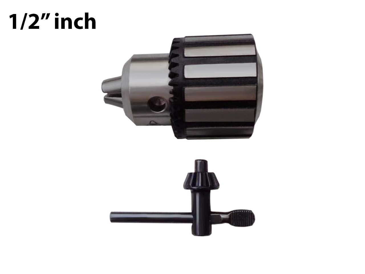 Delta 11985 Type 1 Drill Press Replacement Chuck - 1/2 Inch Heavy Duty Keyless Drill Chuck - Made in USA - Perfect for Woodworking, Metal Drilling & DIY Projects