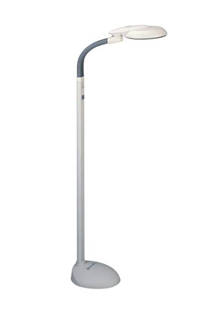 Sunpentown Energy Saving Floor Lamp with Ionizer - 4-Tube LED Study Lamp for Home Office, Reading & Relaxation | Eye-Care Lighting Solution for Bedroom, Living Room & Workspace