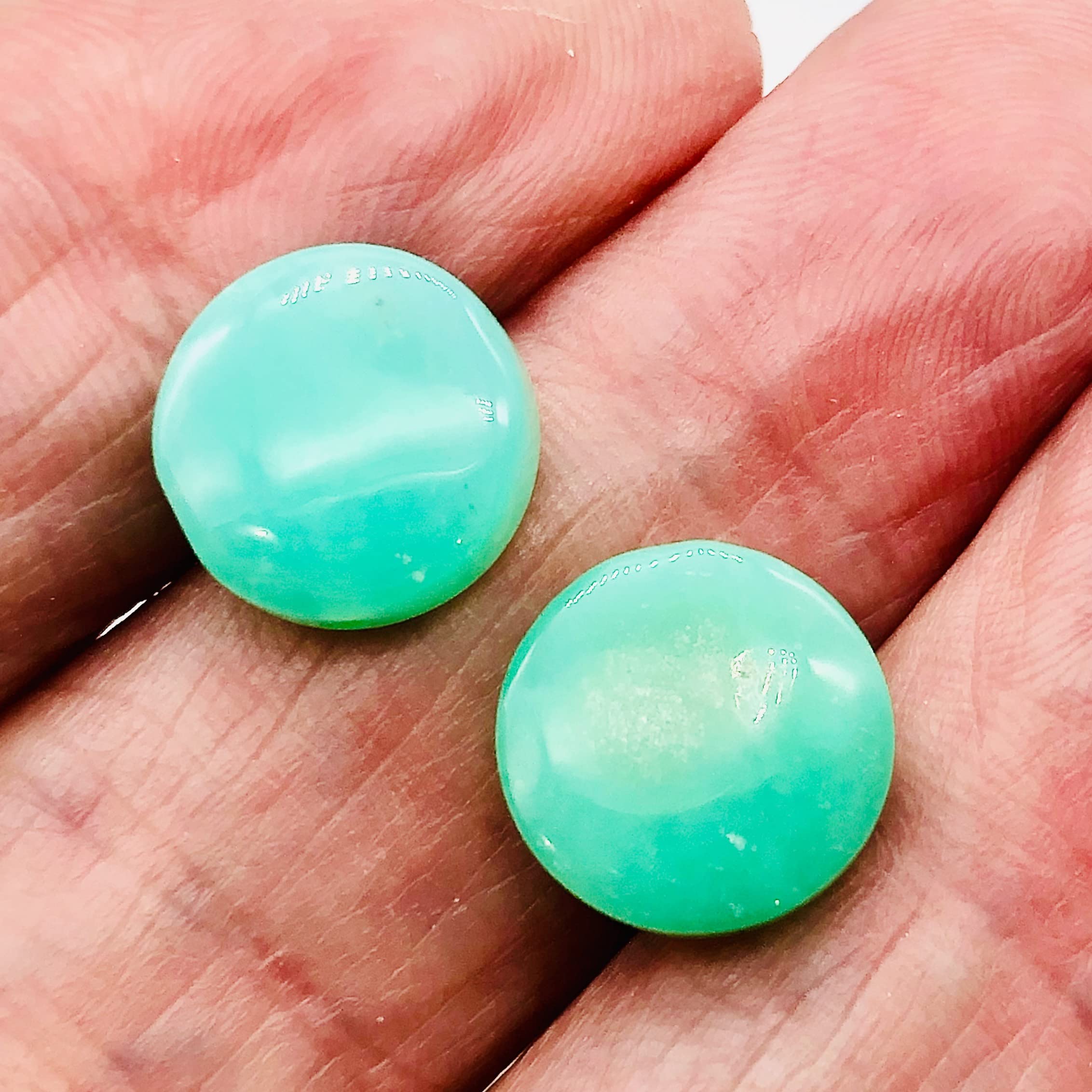 Natural Chrysoprase Agate 12x5mm Coin Beads for Jewelry Making - DIY Bracelet, Necklace & Earring Supplies - Healing Stone Beads for Spiritual Crafts