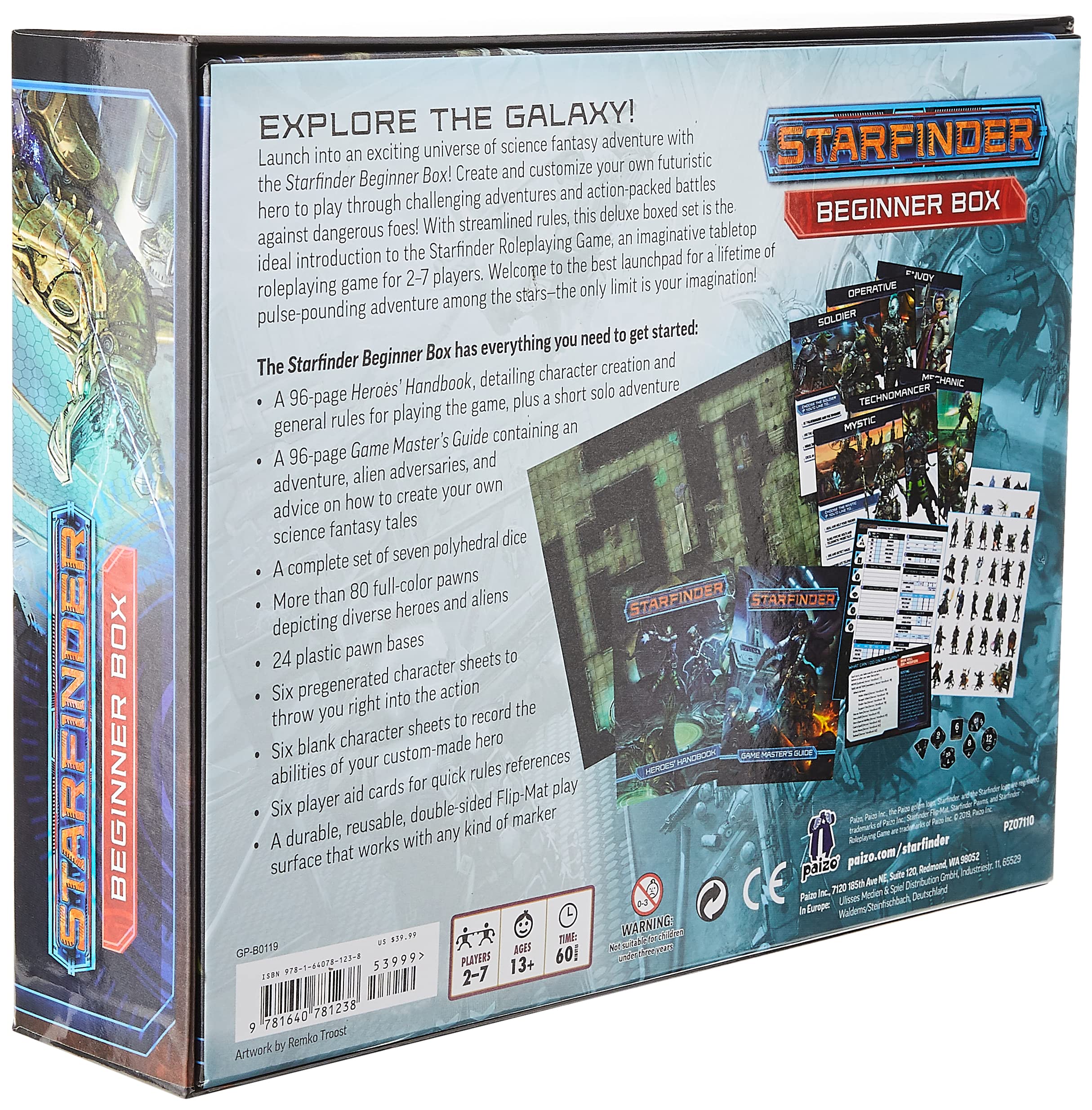 Starfinder Roleplaying Game Beginner Box - Sci-Fi RPG Starter Set for New Players | Perfect for Tabletop Gaming Nights & Adventure Campaigns