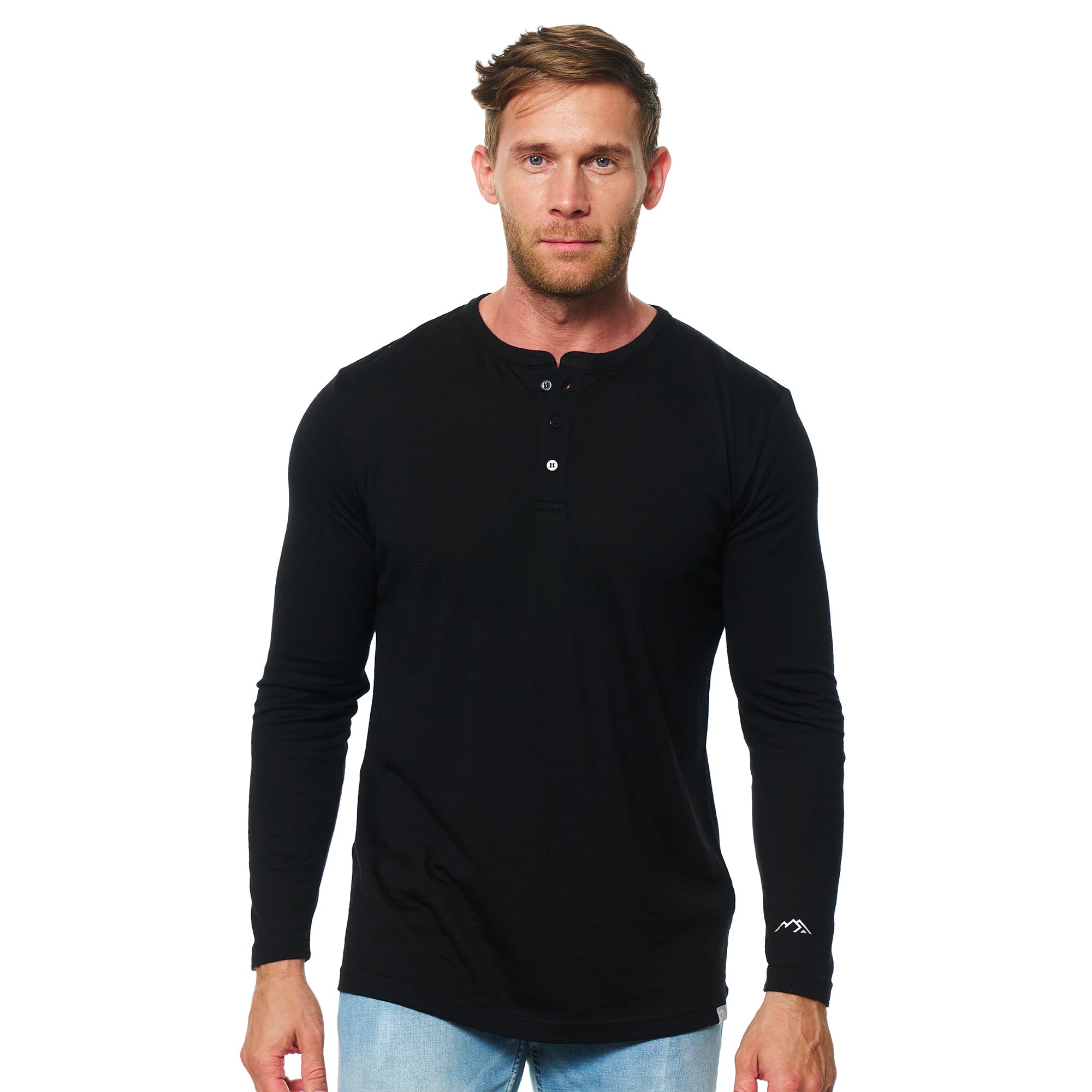 Premium 100% Merino Wool Base Layer for Men - Thermal Long Sleeve Shirt for Hiking, Hunting & Outdoor Activities | Moisture-Wicking Winter Underwear for Cold Weather Adventures