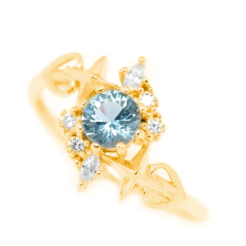 Mage Ring - Elegant Fantasy Jewelry for Women, Gothic Witchcraft Accessories, Perfect for Cosplay, Halloween, and Witch-Themed Parties