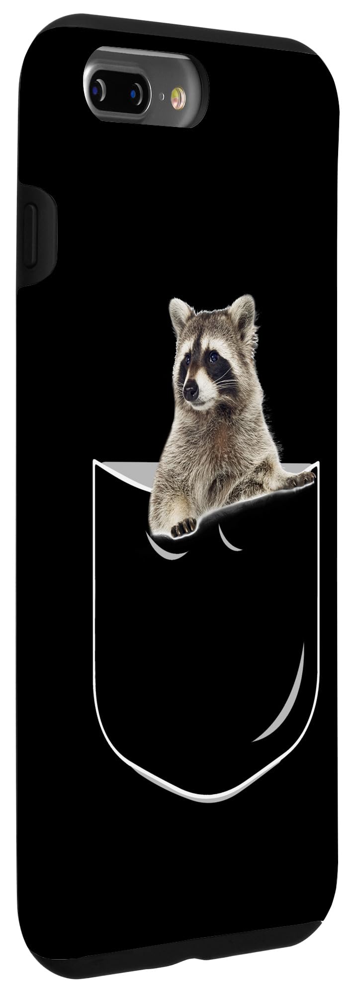 Premium iPhone 7 Plus/8 Plus Raccoon Design Protective Phone Case - Cute Animal Print Shockproof Cover for Everyday Use, Travel & Outdoor Activities