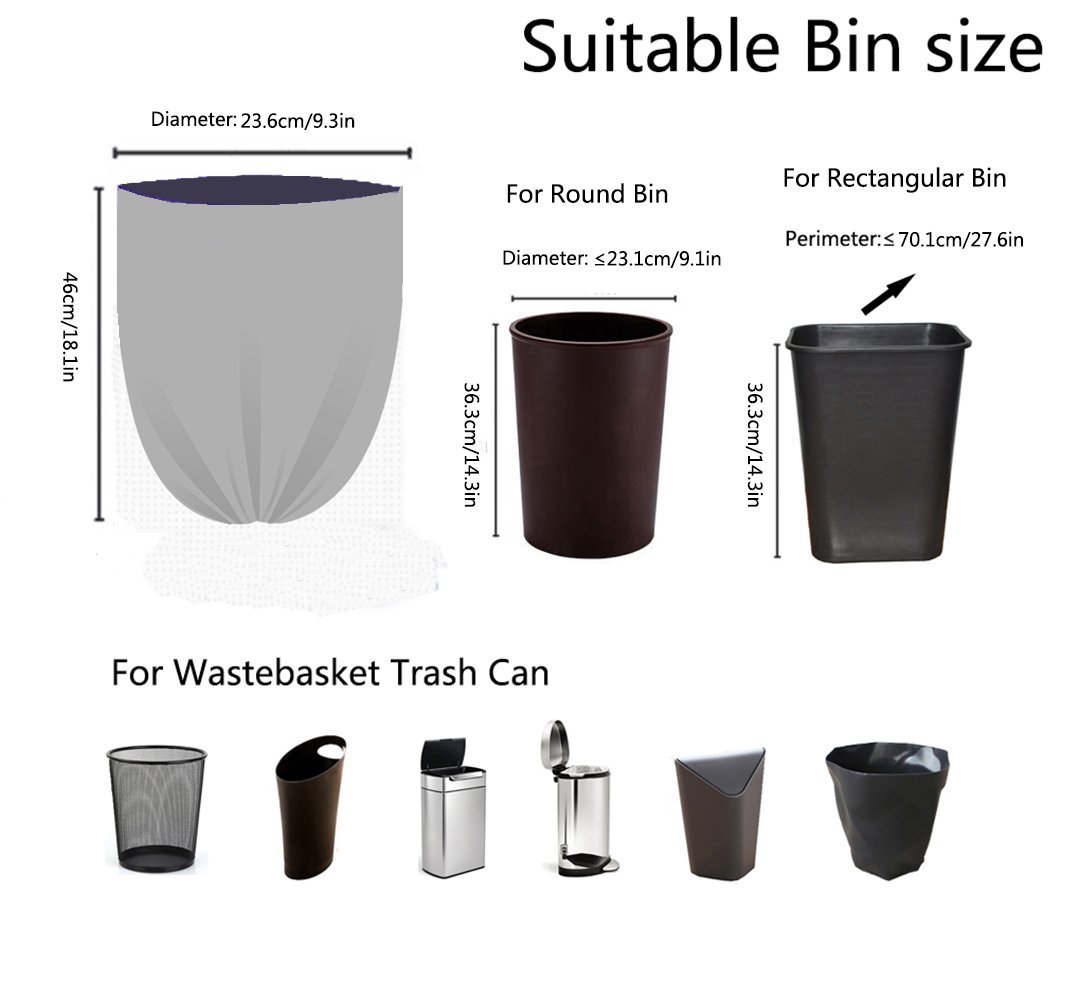 **Gereen 1.2 Gallon Extra Strong Small Trash Bags - 150 Count, Clear Garbage Can Liners for Home, Office, Car & Travel - Durable Waste Disposal Solution**