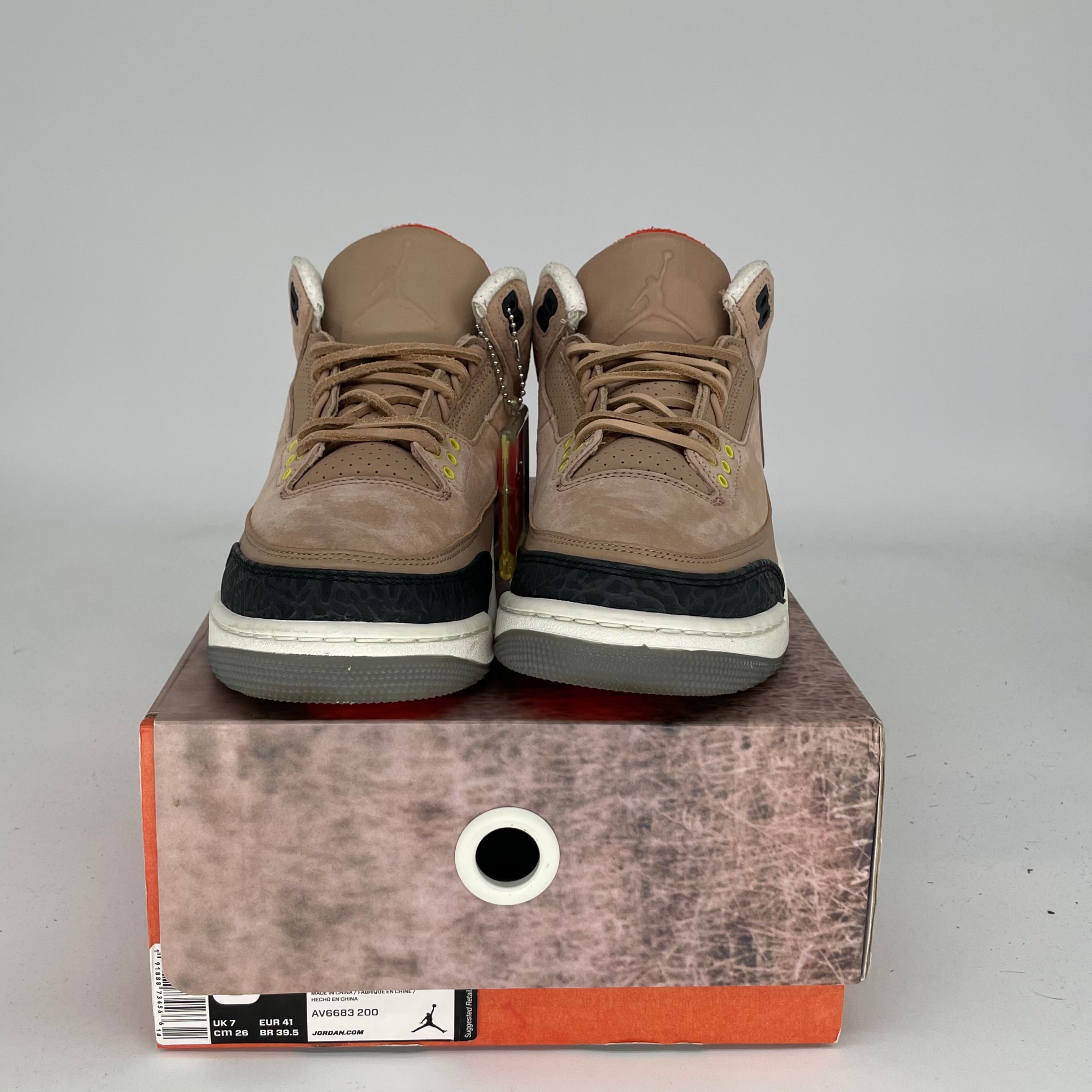 AIR JORDAN 3 Retro JTH Bio Beige Men's Basketball Shoes Size 8 - AV6683-200 | Authentic Sneakers for Casual Wear & Street Fashion