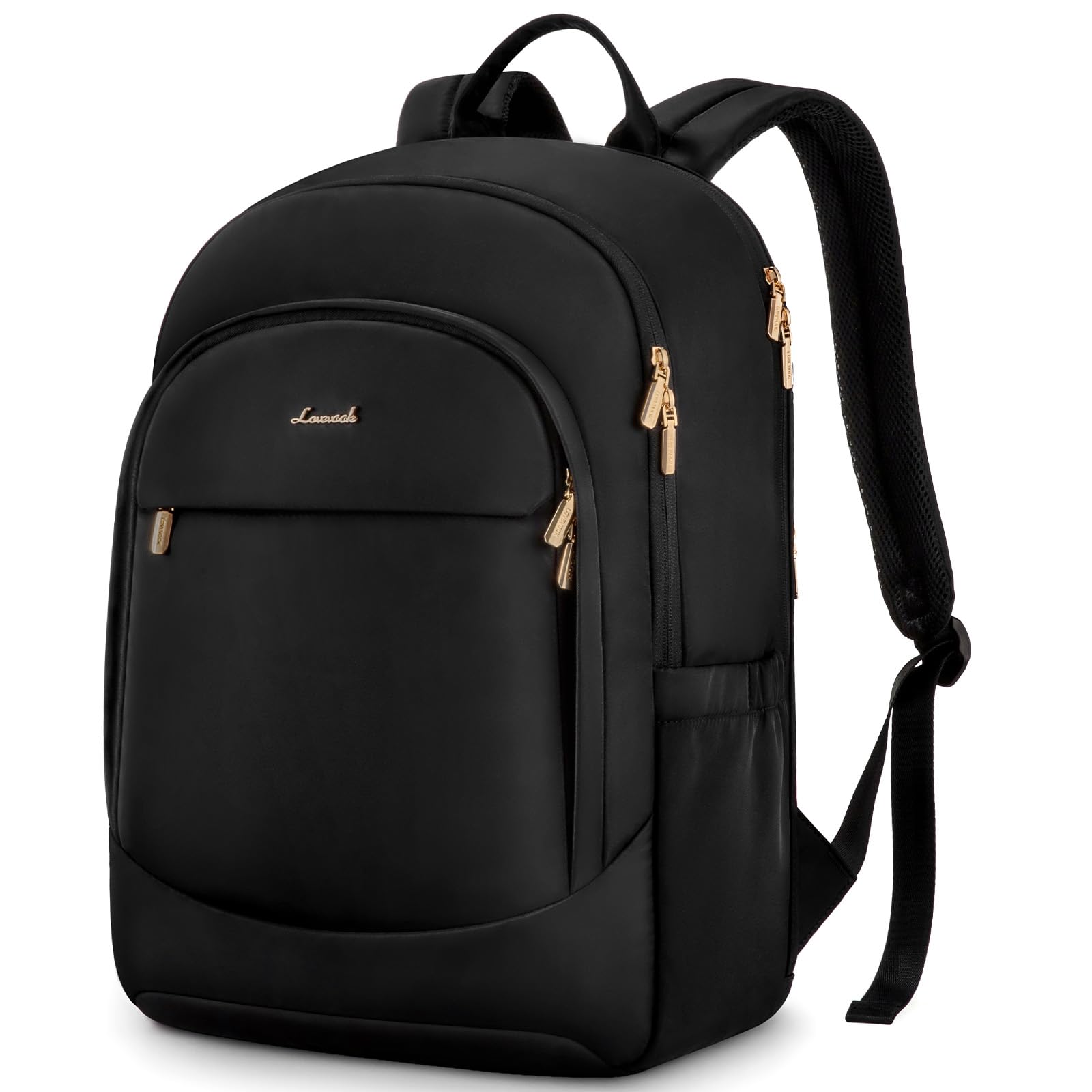 LOVEVOOK 17.3 Inch Laptop Backpack for Women - Stylish Business Backpack Purse with Large Capacity, Durable Work & Travel Computer Bag - Perfect Gift for Professionals & Students (Black) | Ideal for Office Commute, College Campus & Business Trips
