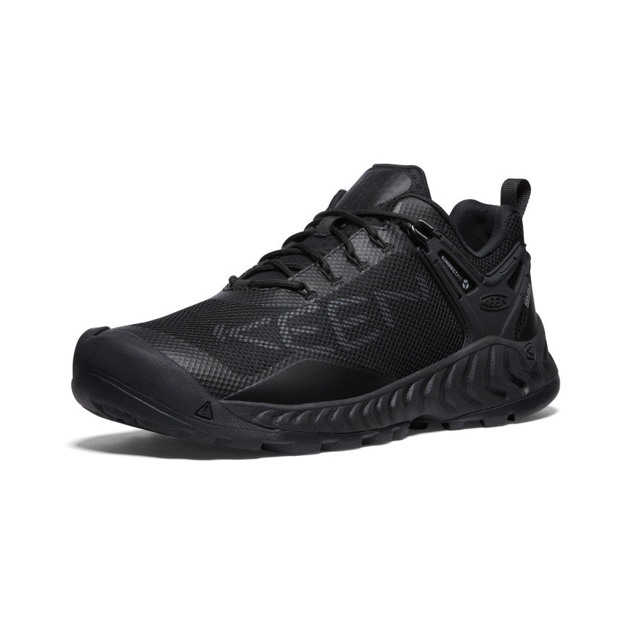 Nike Men's NXIS EVO WP Triple Black Waterproof Running Shoes for Trail & Outdoor Sports