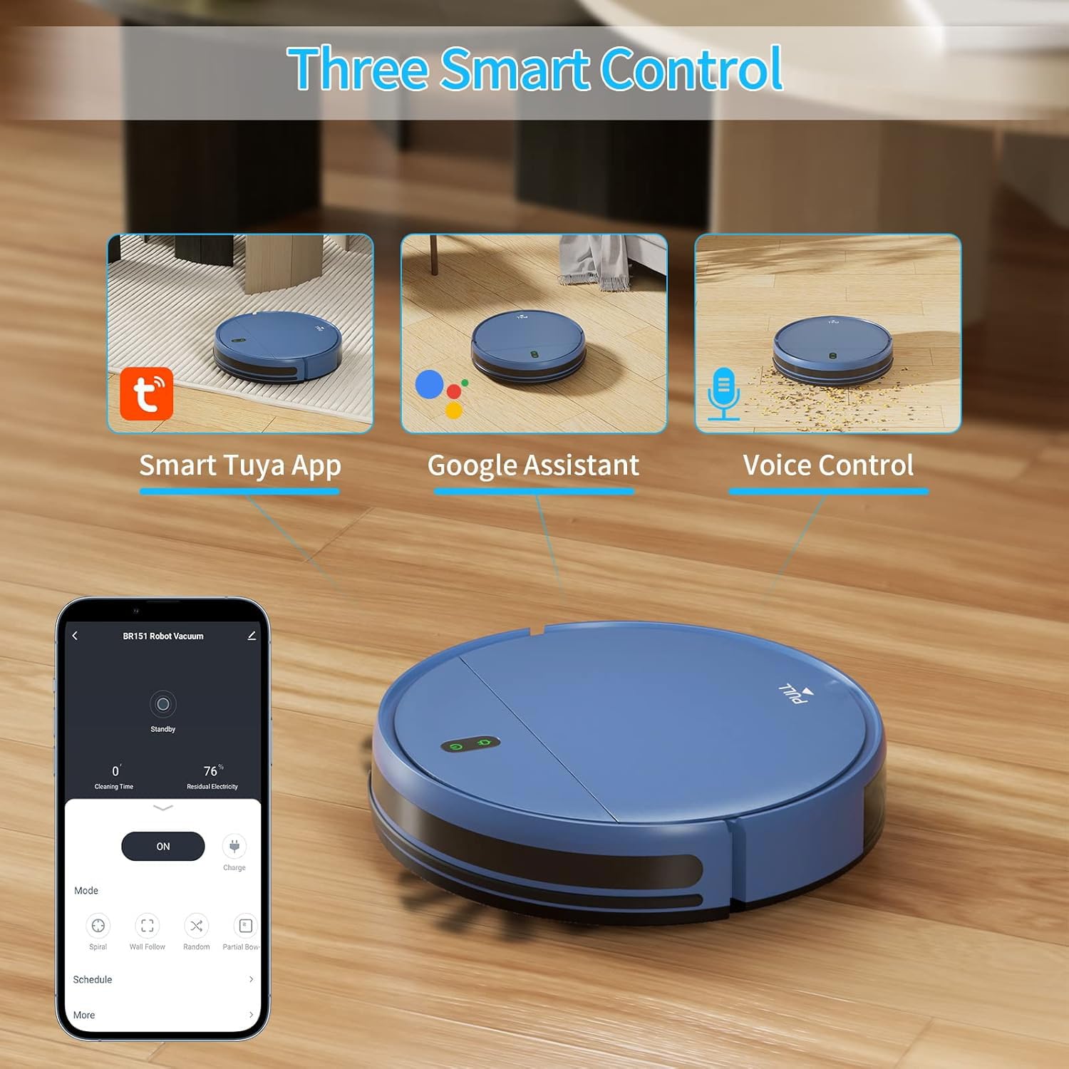 ZCWA 2-in-1 Robot Vacuum and Mop Cleaner with Self-Charging, WiFi/APP Control, Powerful Suction for Hard Floors, Carpets & Pet Hair - Perfect for Smart Home Cleaning & Pet Owners