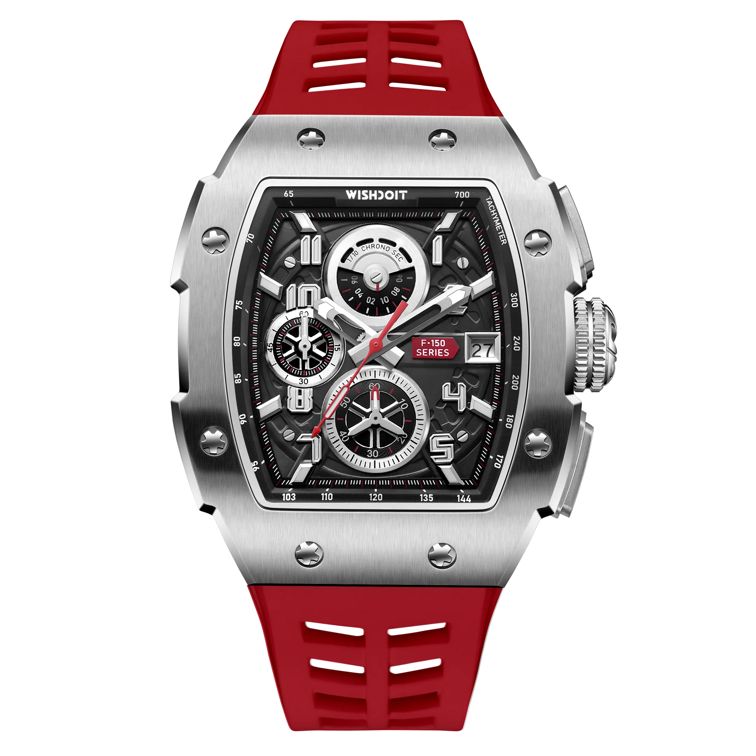RACING F-150 Chronograph Watch for Men - 1/10 Second Precision Stopwatch, Waterproof Sports Watch - Perfect for Racing, Outdoor Adventures & Daily Wear